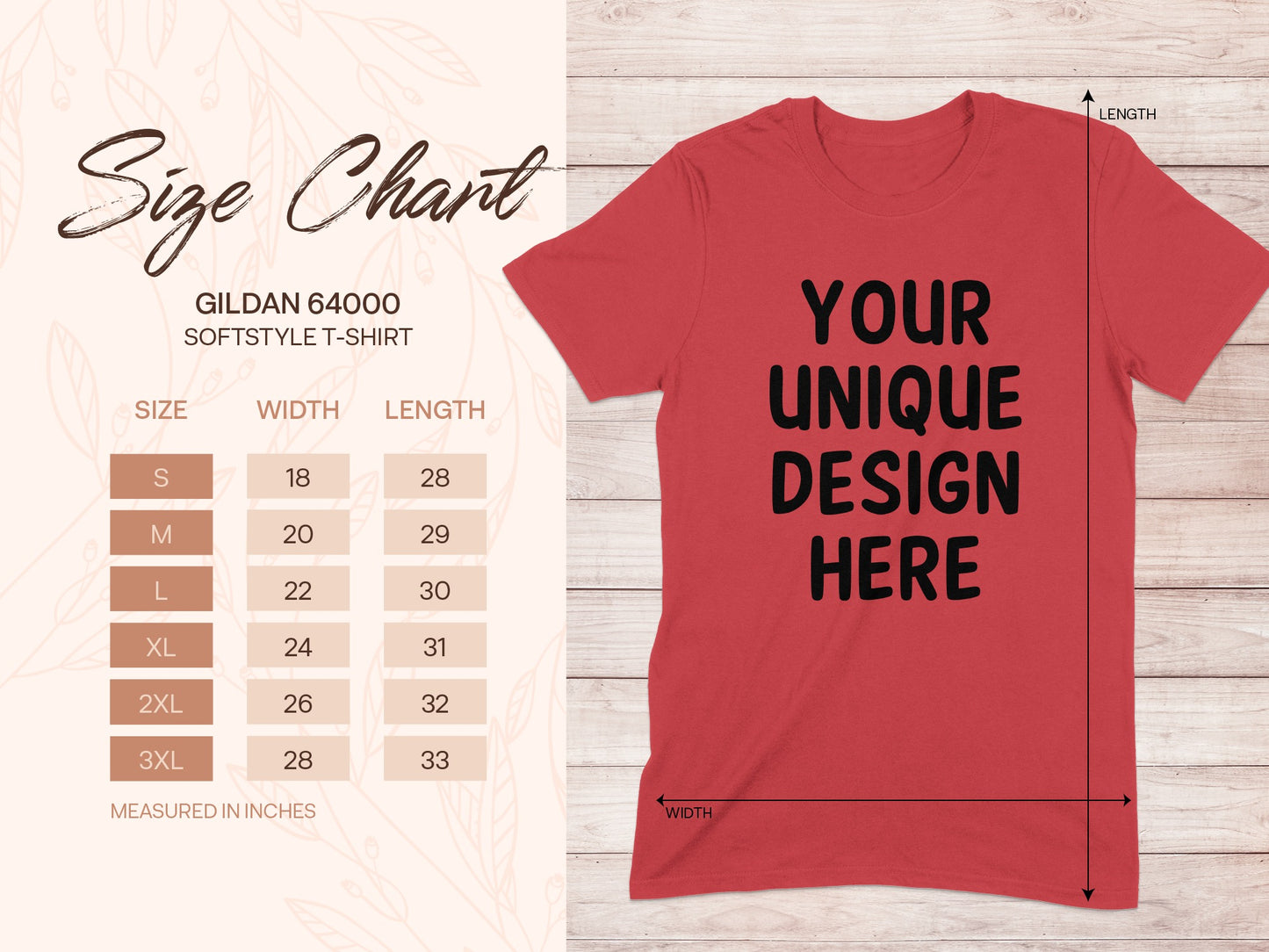 Customizable Gildan 64000 Softstyle T-Shirt product type