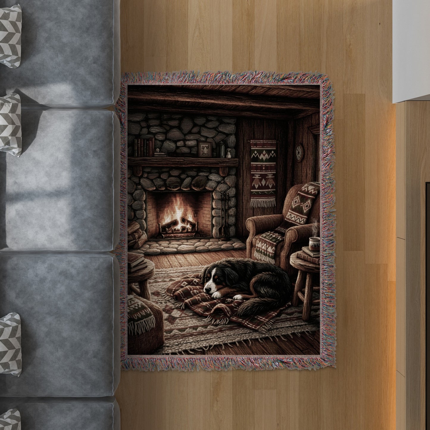 Bernese Mountain Dog Cozy Retreat Blankets