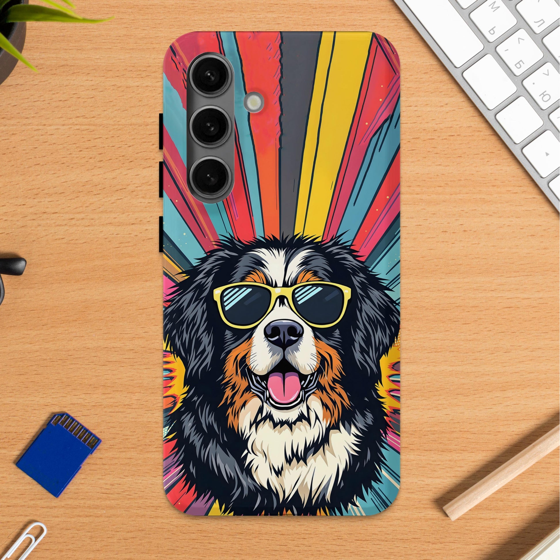 Cool Retro Dog Wearing Sunglasses Phone Case product
