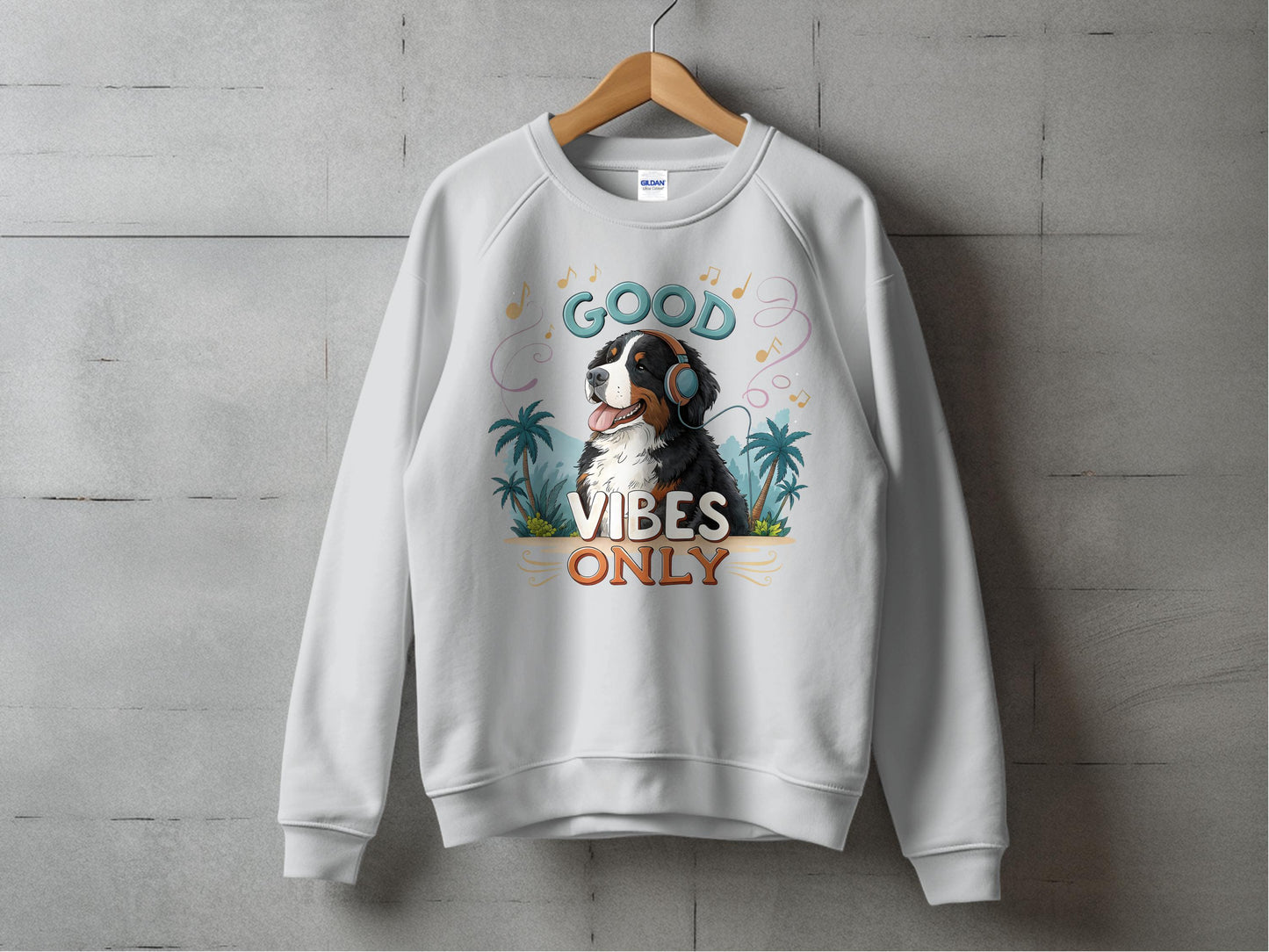 Good Vibes Only Dog Headphones Design product type