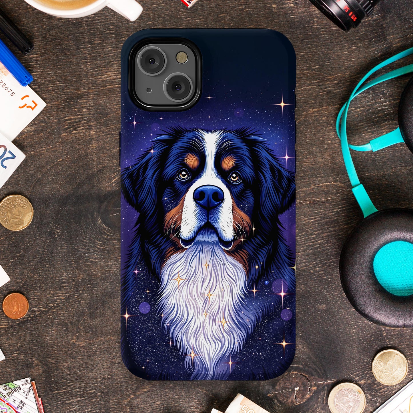 Majestic Dog Illustration Protective Phone Case product