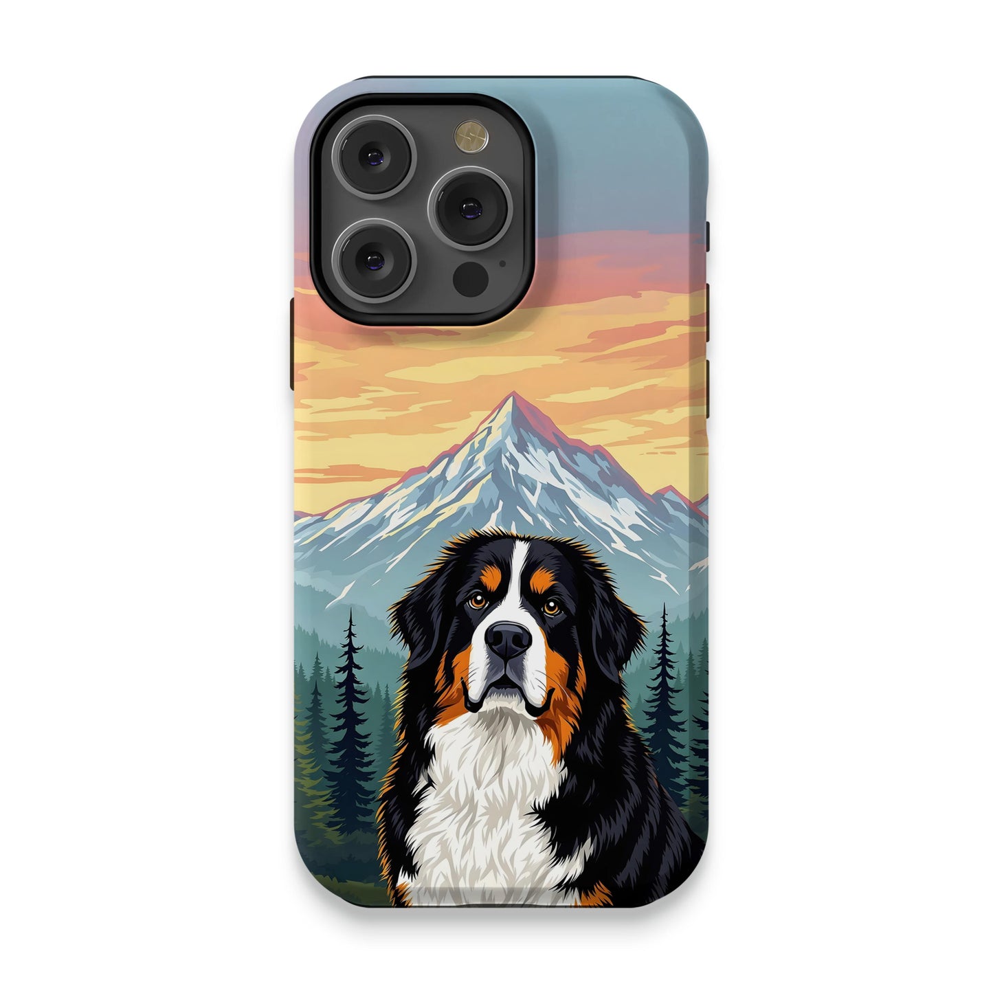 Mountain Dog Art Print iPhone Case phone product