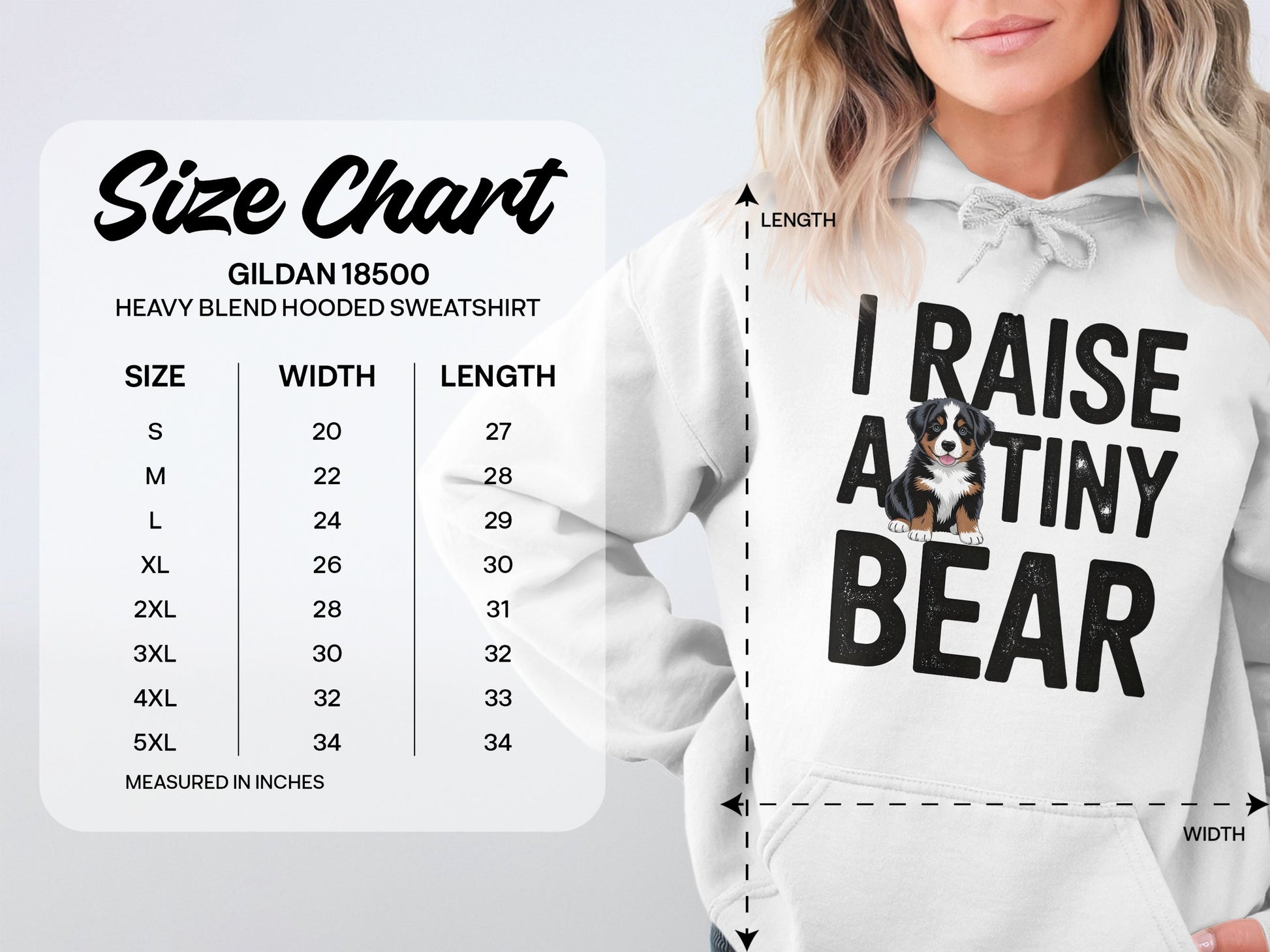 I Raise a Tiny Bear Hooded Sweatshirt product type