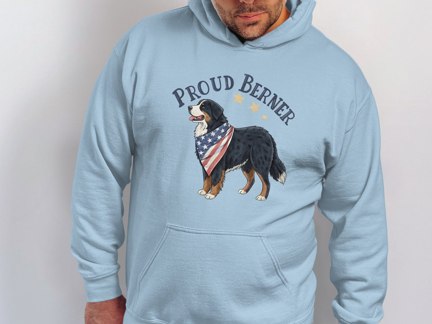 Proud Berner Hoodie Featuring a Cute Dog Graphic product