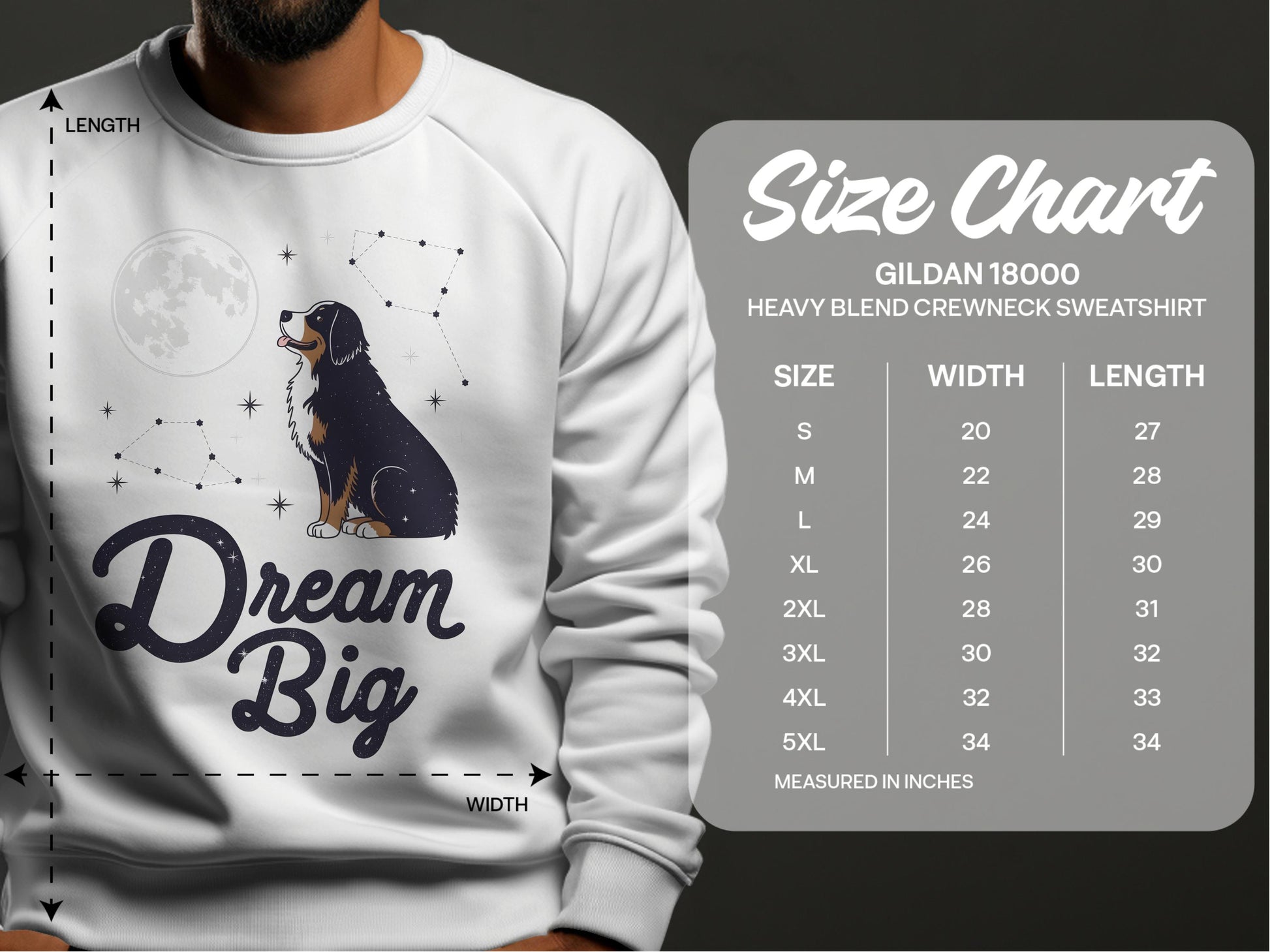 Dream Big Heavy Blend Crewneck Sweatshirt product