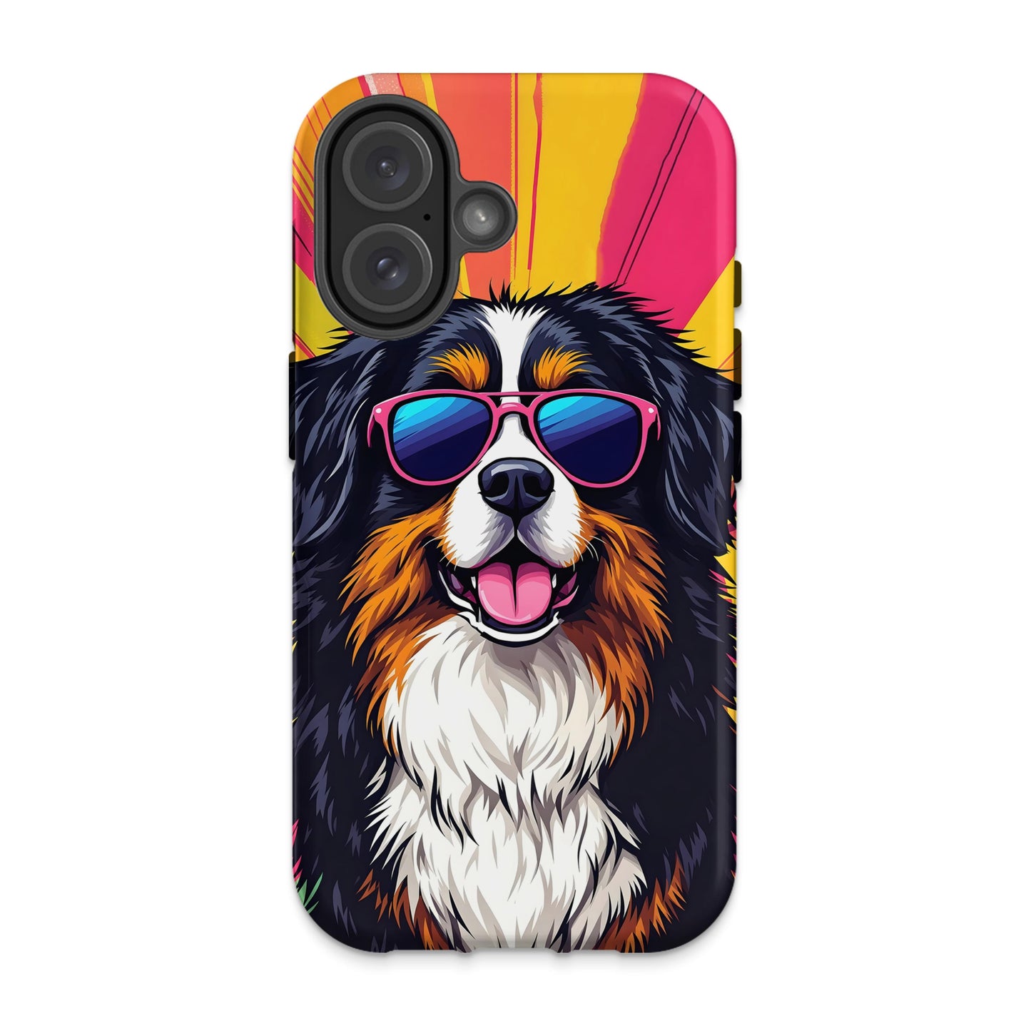 Stylish Sunglasses Dog Print Phone Case product