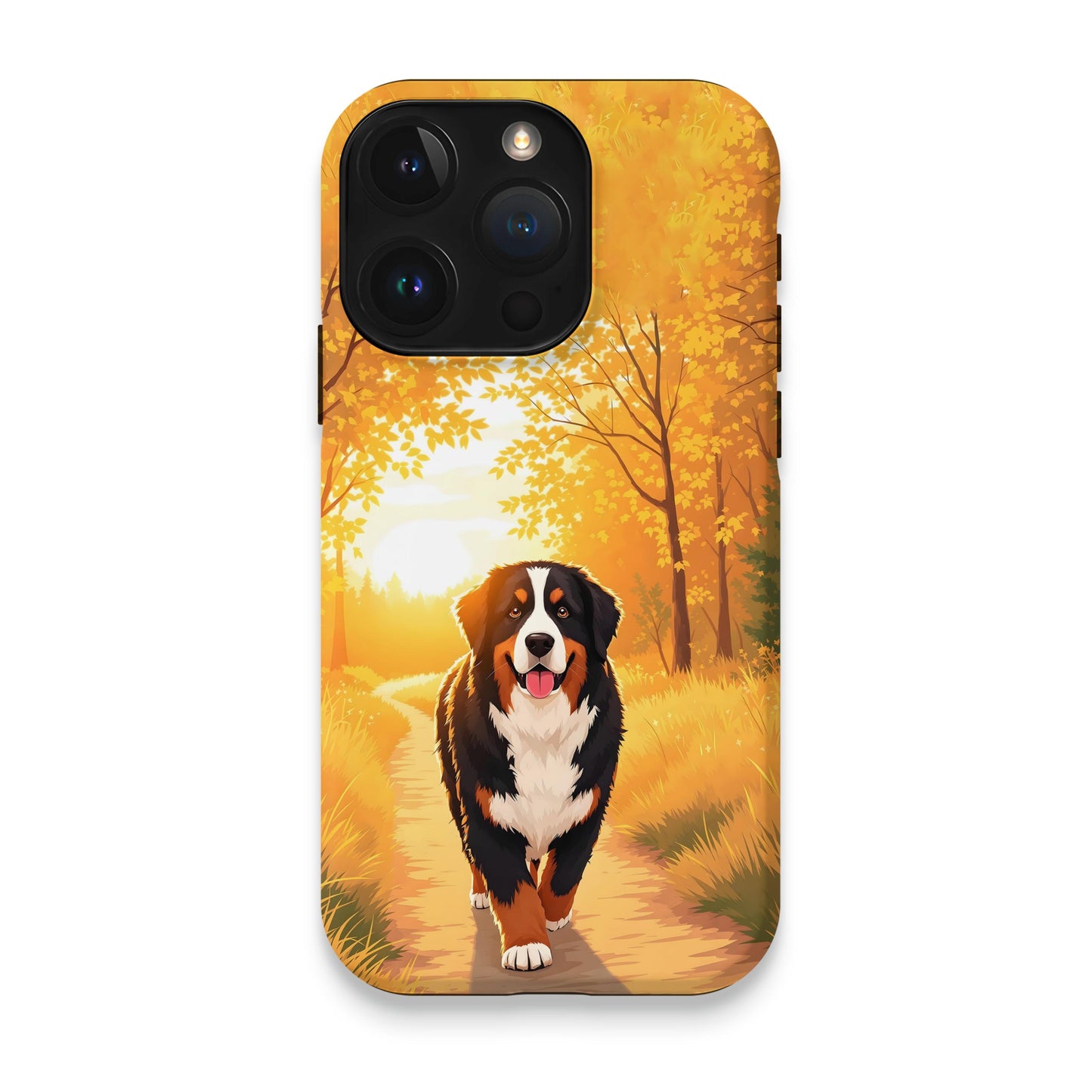 Autumn Walk Scenic Dog Phone Case product
