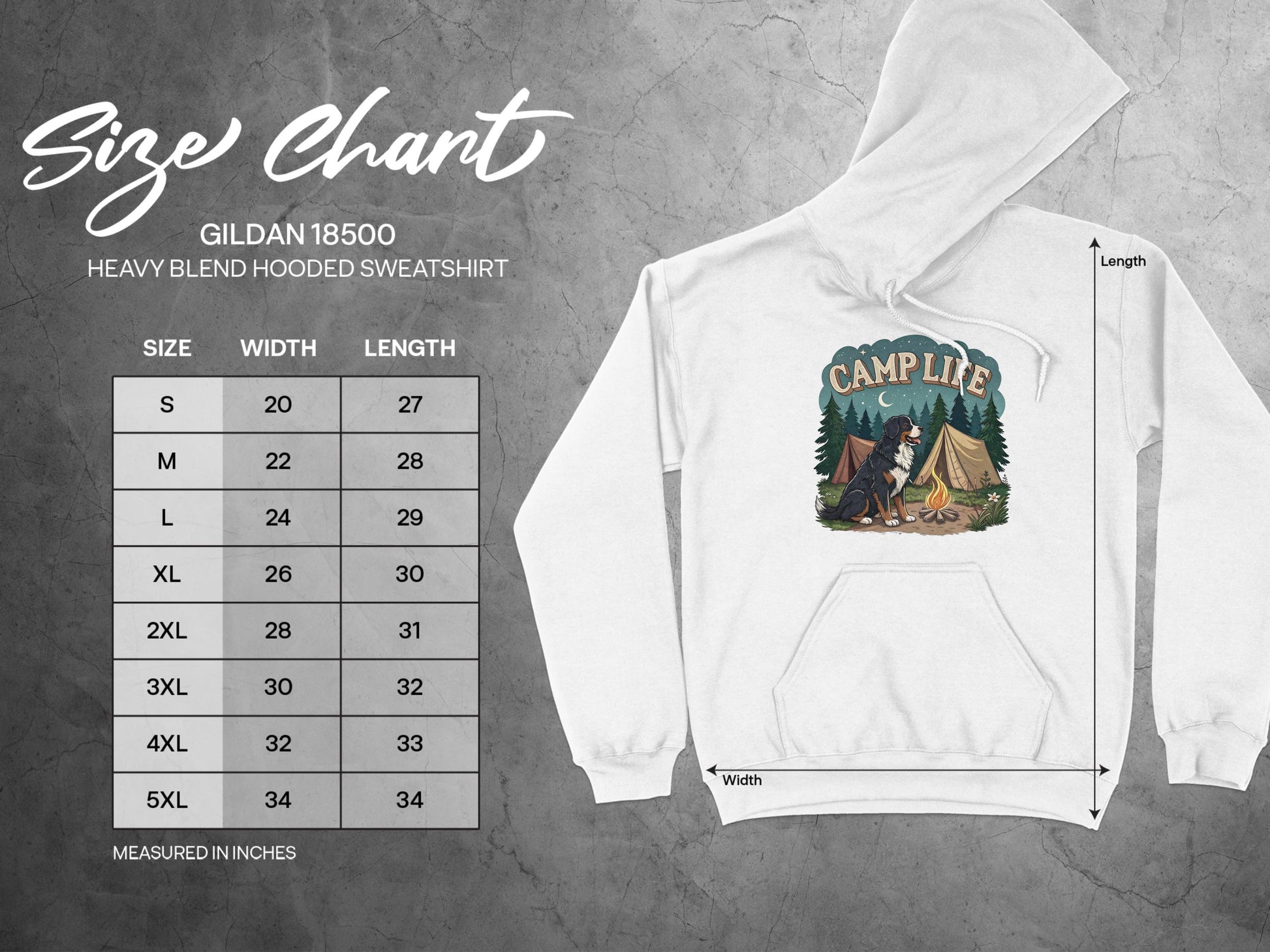 Camp Life Design Heavy Blend Hooded Sweatshirt product