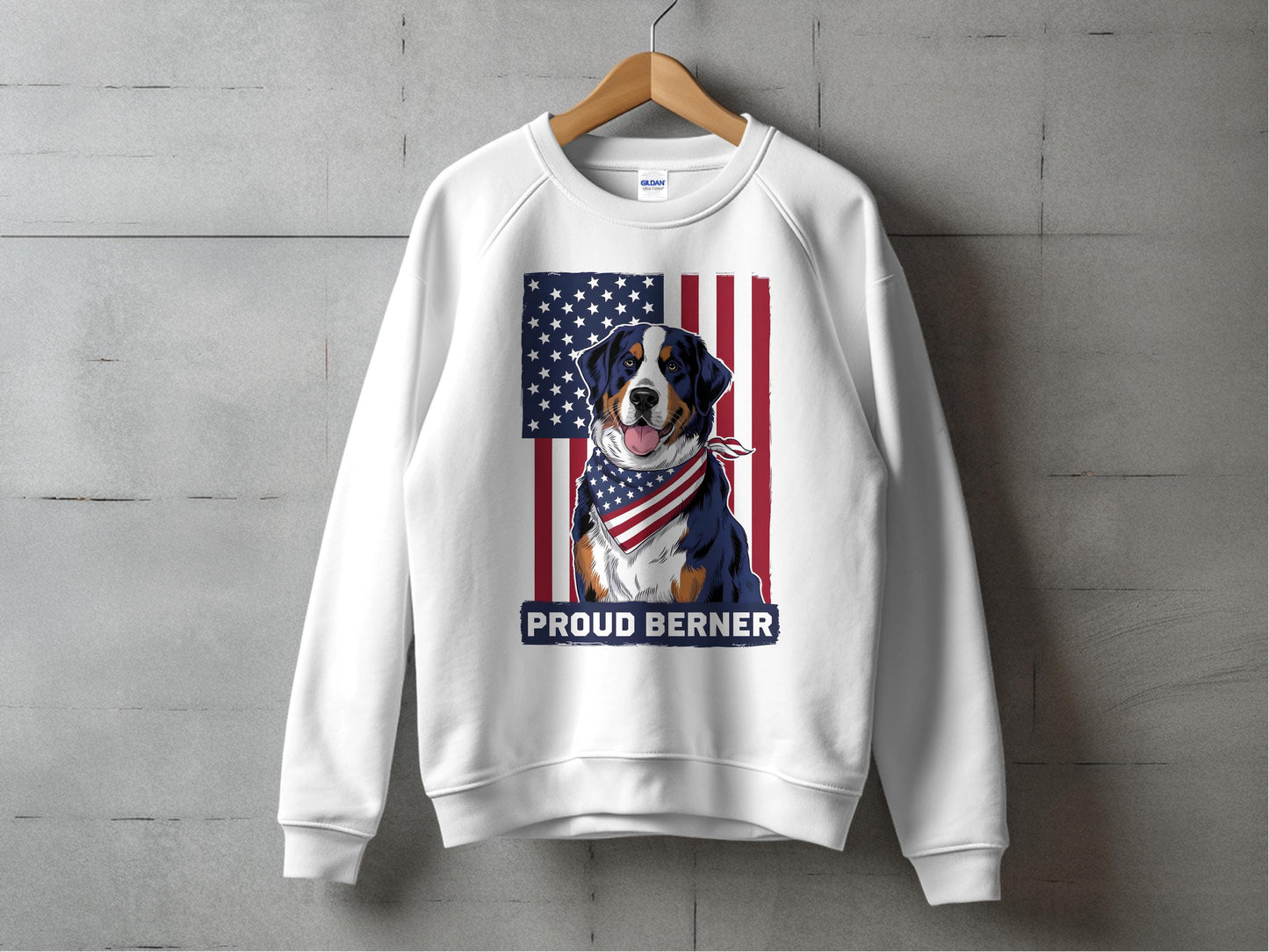 Proud Berner American Flag Graphic Sweatshirt product