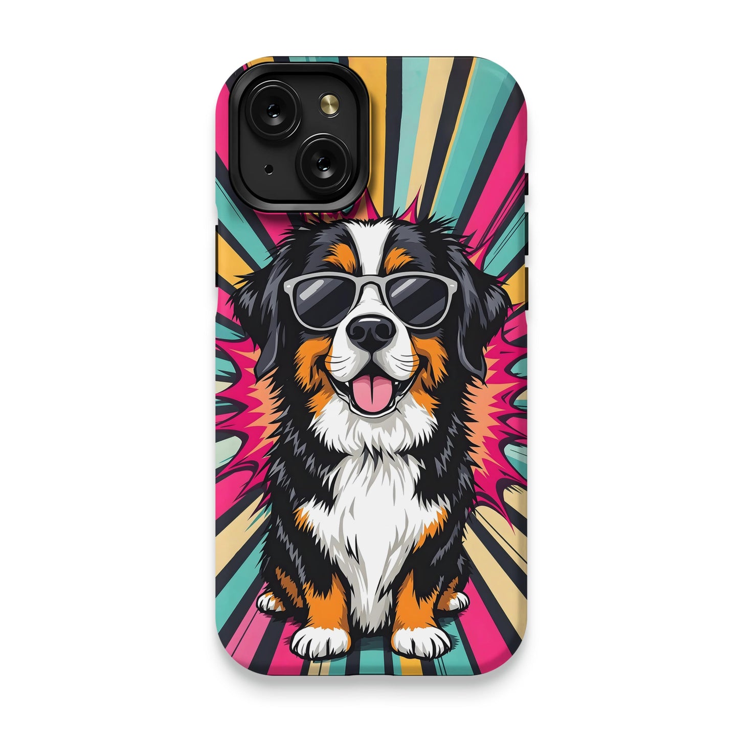Colorful Dog Wearing Sunglasses Phone Case product type
