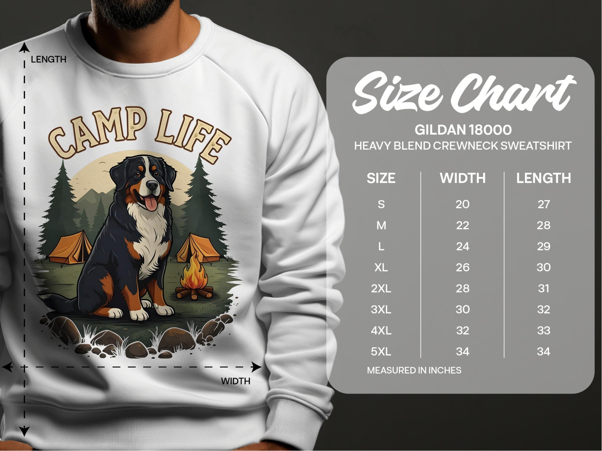 Camp Life Printed Crewneck Sweatshirt product type