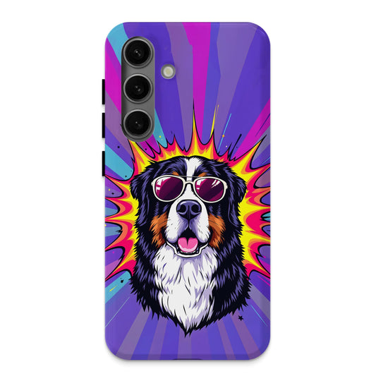 Vibrant Dog Wearing Sunglasses Colorful Design Phone Case product