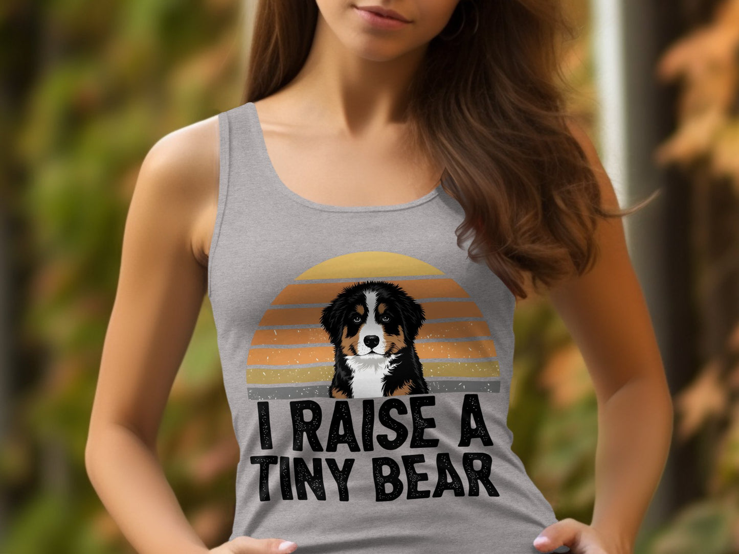 I Raise a Tiny Bear Graphic Tank Top product type