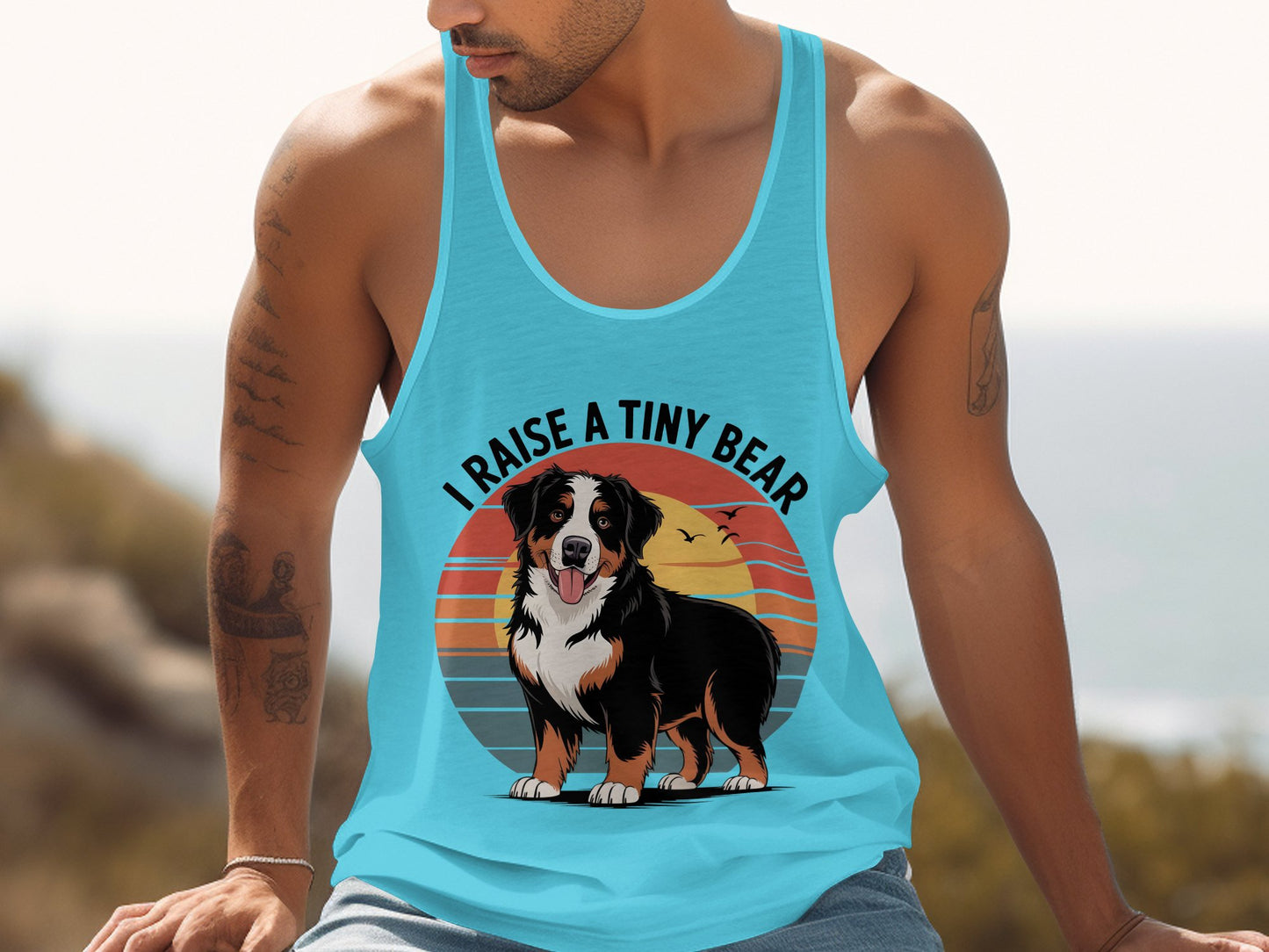 I Raise a Tiny Bear Dog Graphic Tank Top product type
