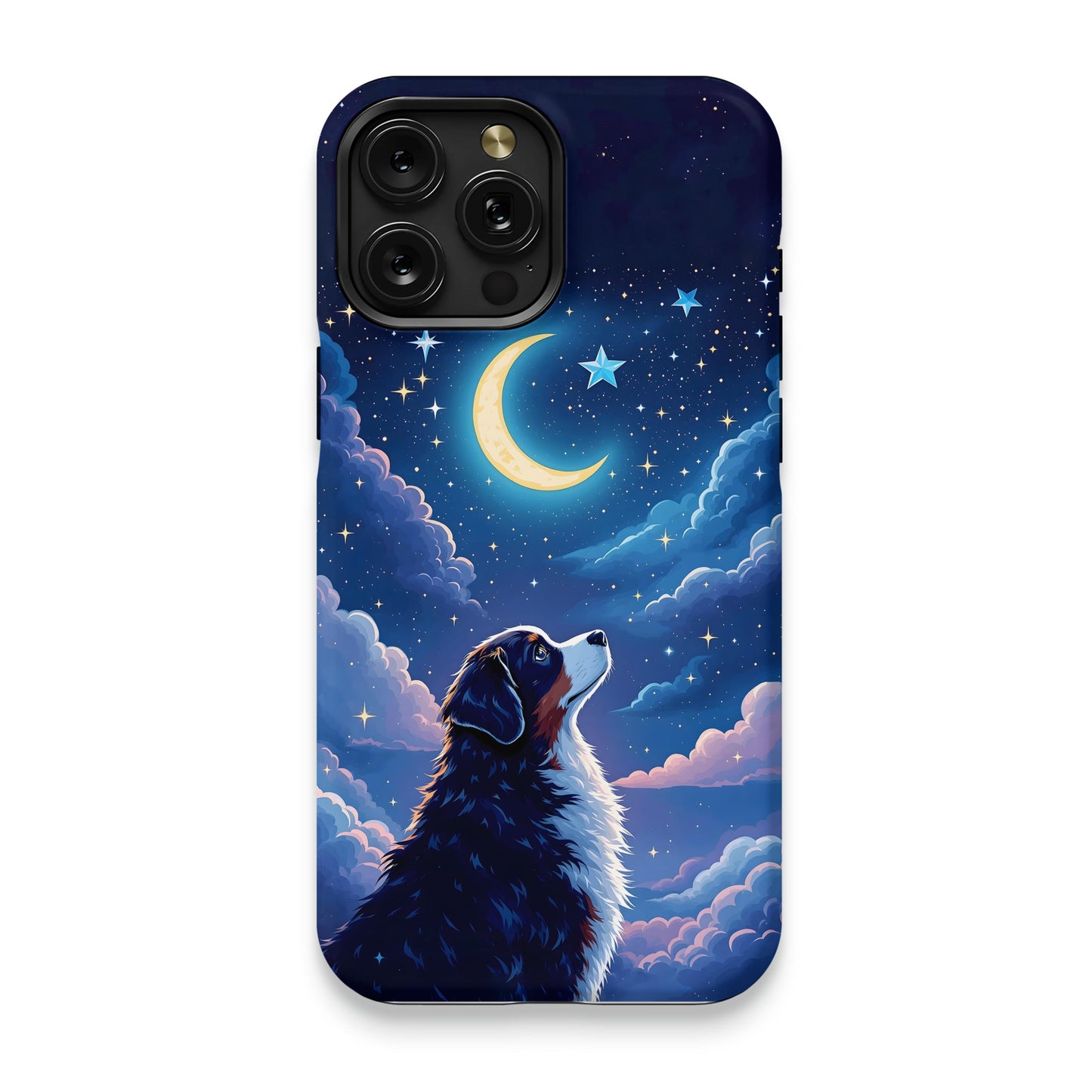 Dreamy Night Sky and Dog iPhone Case product