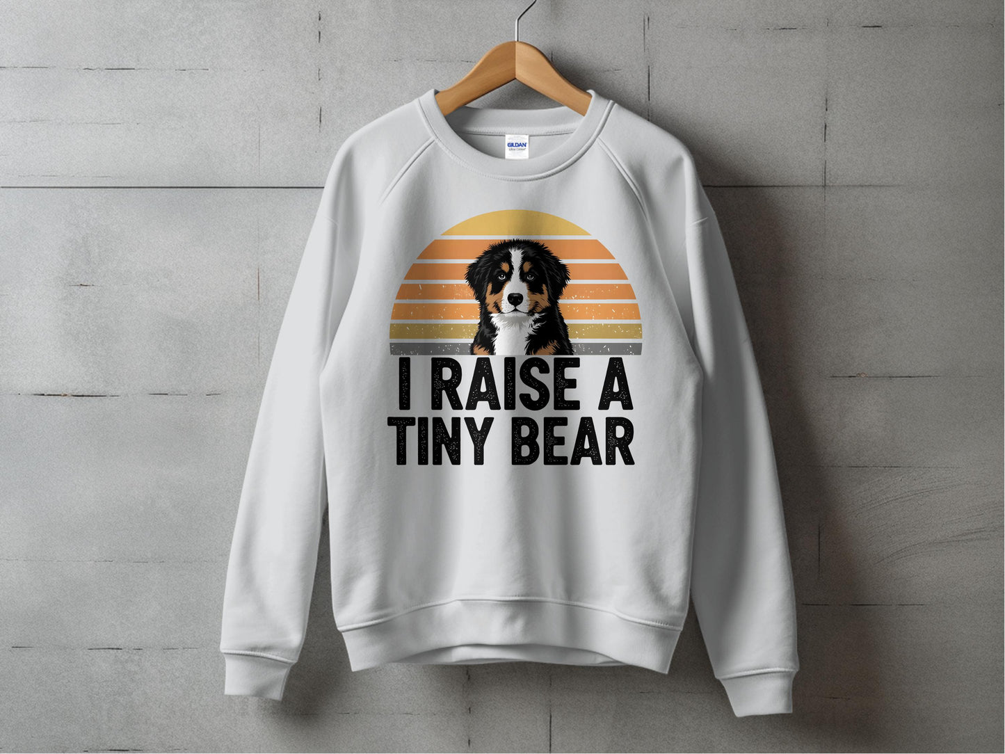 I Raise A Tiny Bear Sweatshirt Cute Dog Lover product type