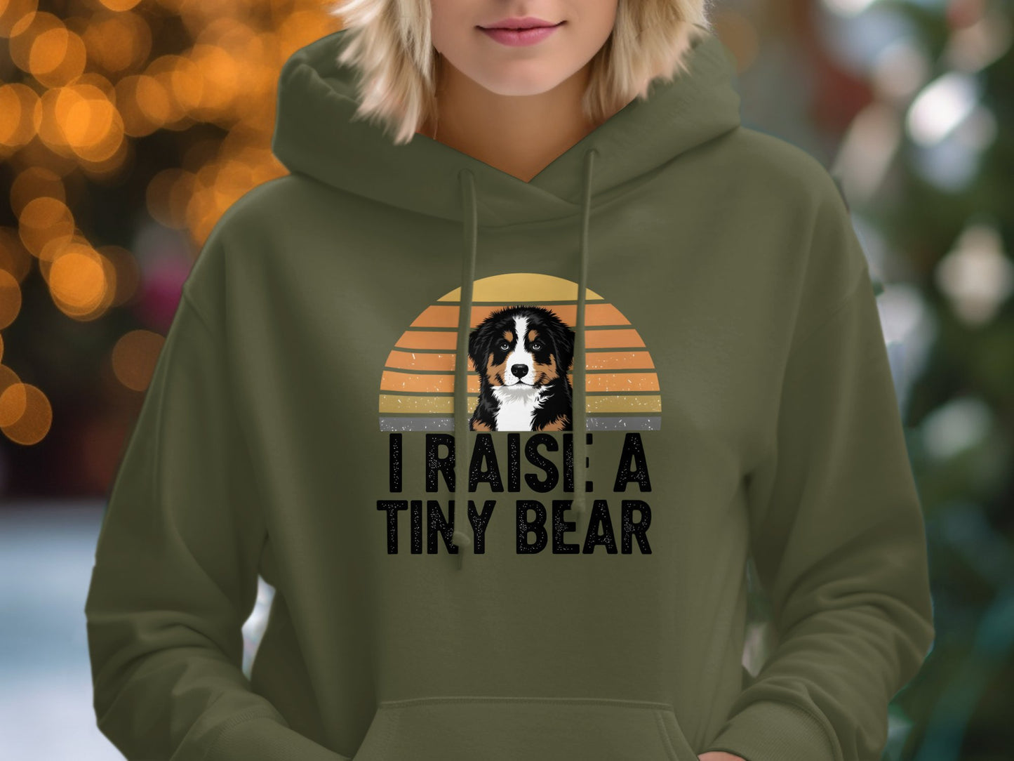 I Raise A Tiny Bear Hoodie Product