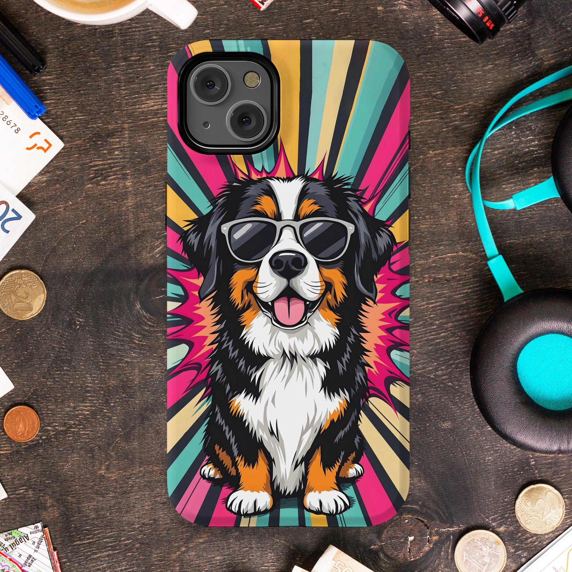 Cool Sunglasses Dog Graphic Phone Case product