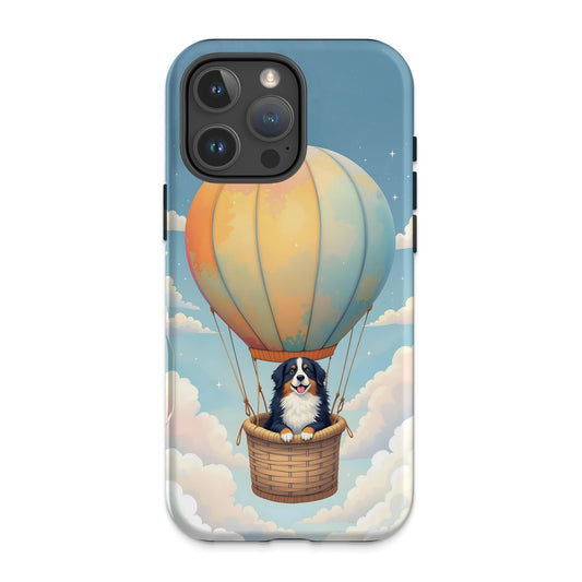 Adorable Dog in Hot Air Balloon Phone Case product