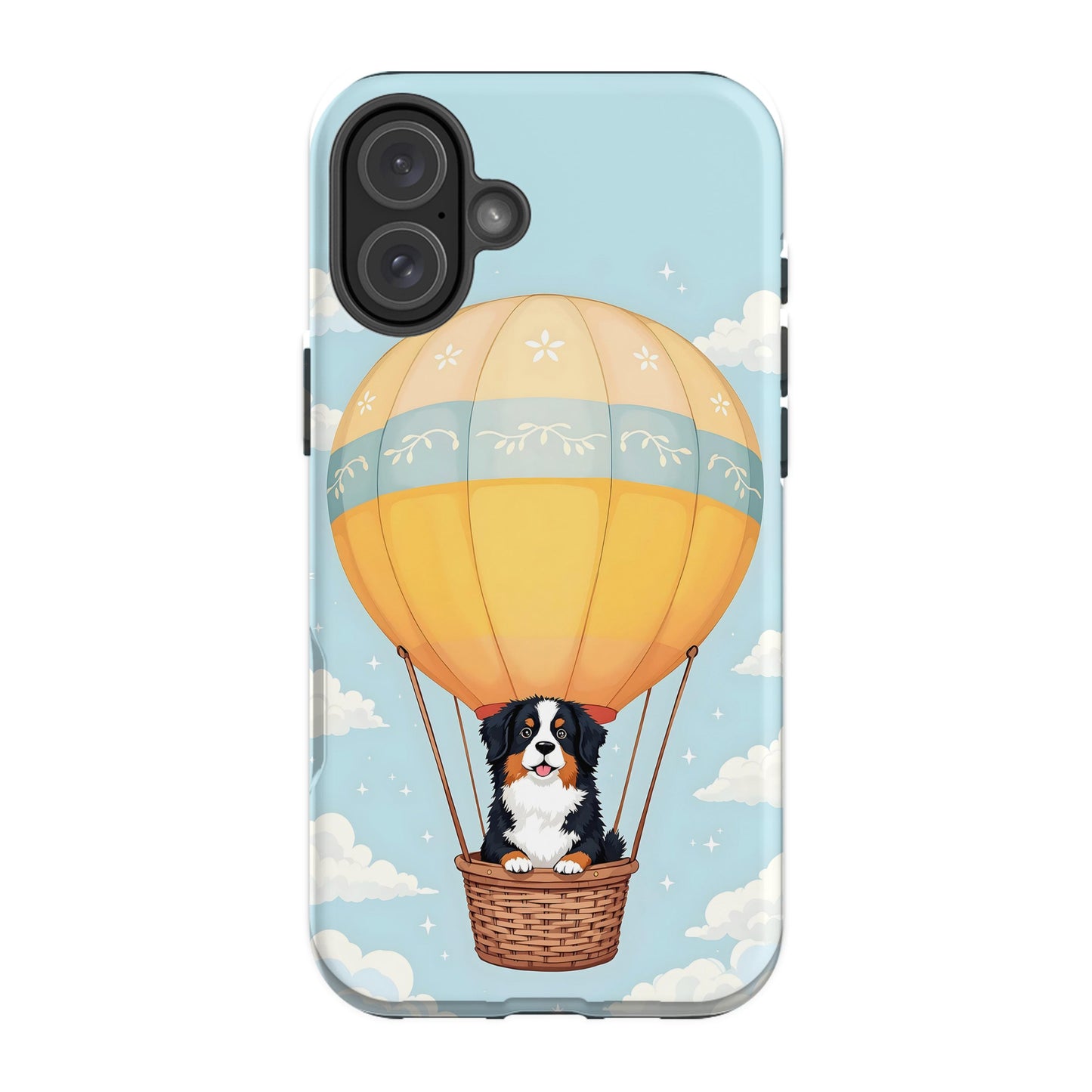 Adorable Puppy in Hot Air Balloon Design Phone Case product