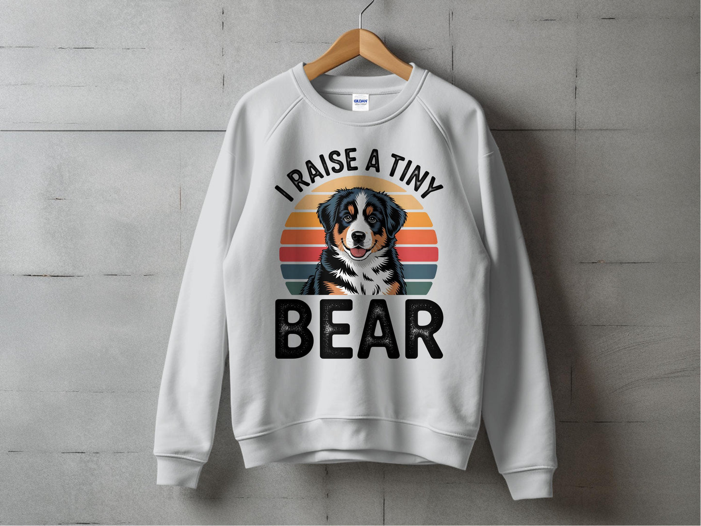 I Raise a Tiny Bear Graphic Dog Lover Sweatshirt product type