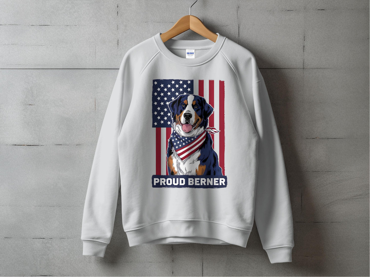 Proud Berner American Flag Design Sweatshirt product