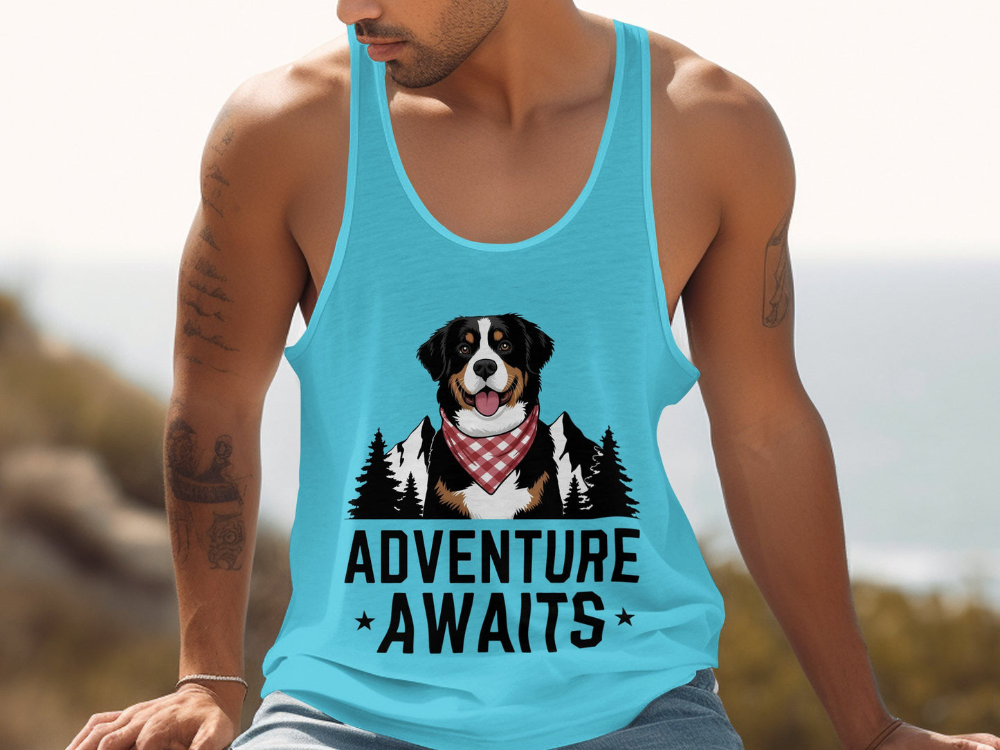 Adventure Awaits Graphic Dog Tank Top product type