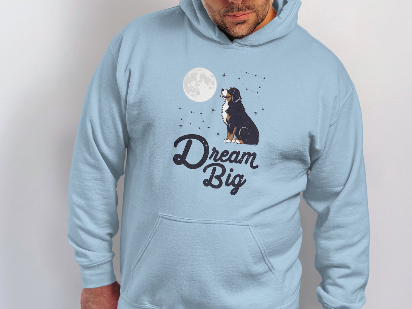 Dream Big Dog and Moon Graphic Hoodie product type