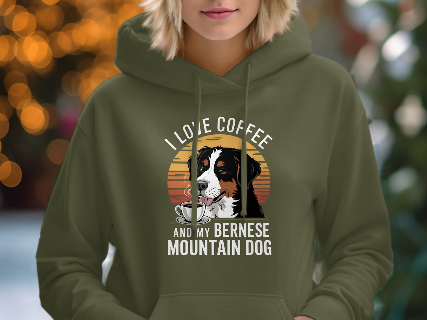 I Love Coffee And My Bernese Mountain Dog Hoodie product