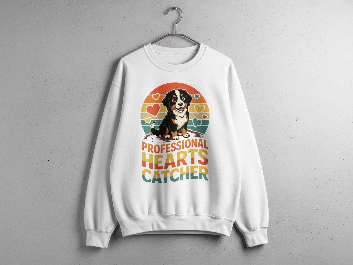 Professional Hearts Catcher Graphic Sweatshirt