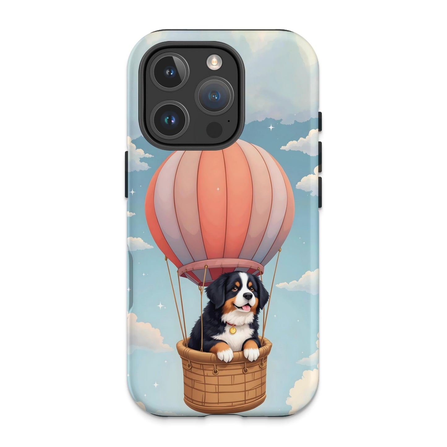Cute Dog in Hot Air Balloon iPhone Case product
