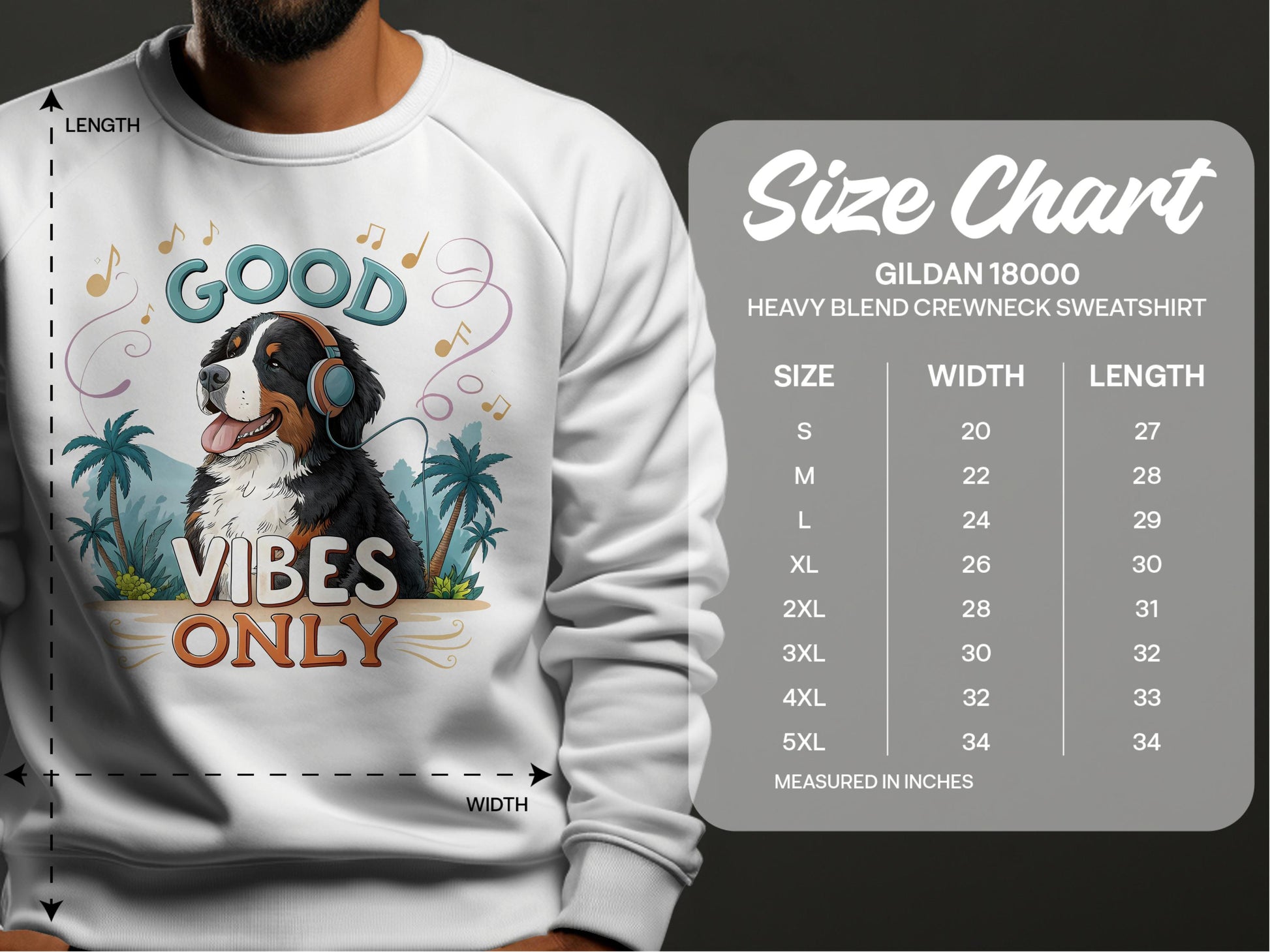 Good Vibes Only Dog Sweatshirt product type