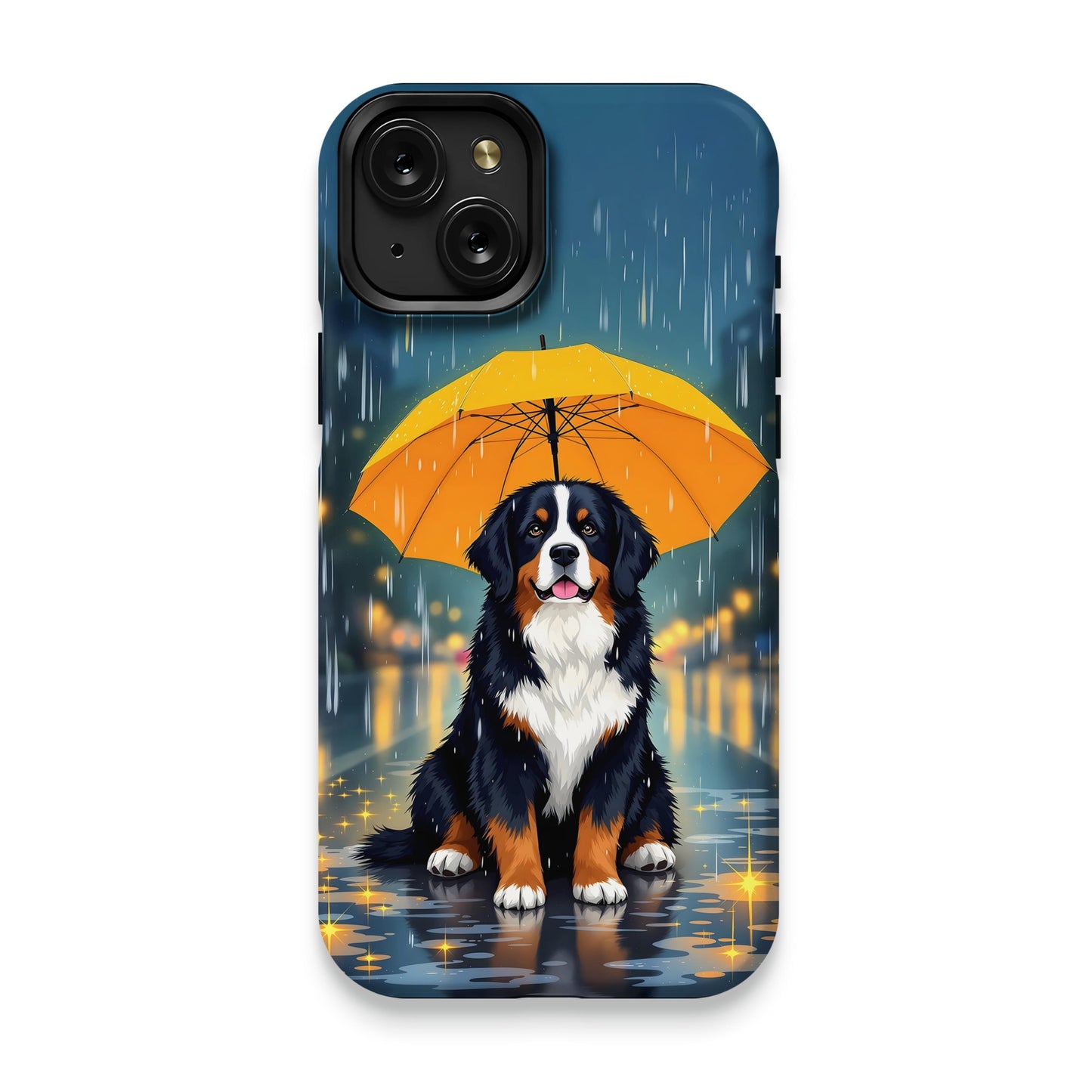 Bernese Mountain Dog in the Rain Phone Case product