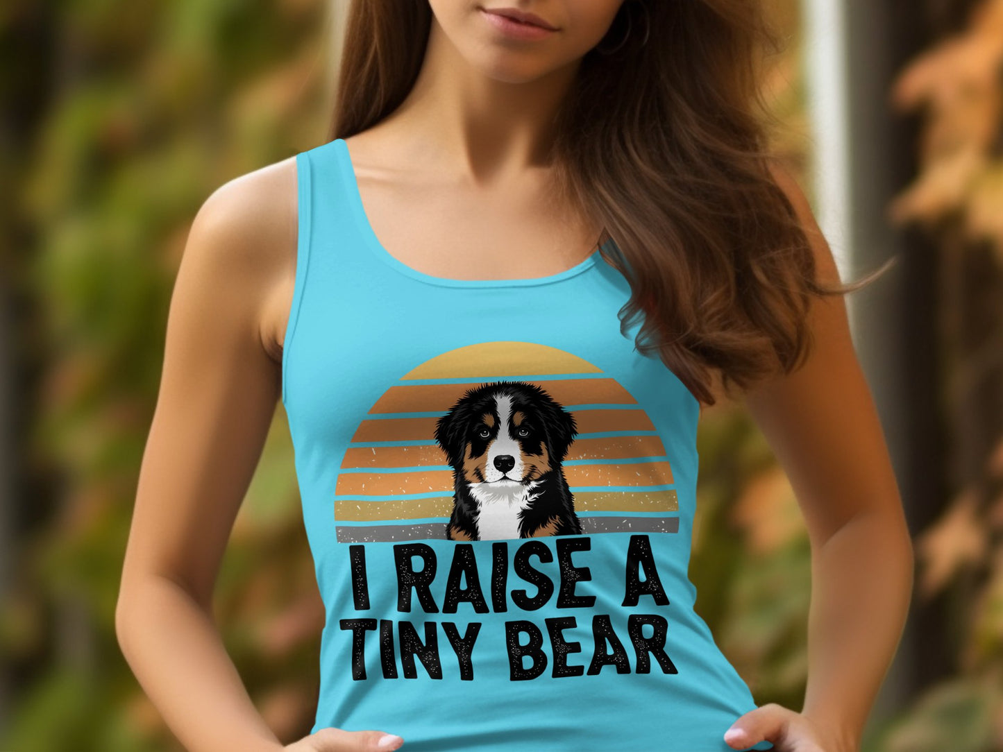 I Raise A Tiny Bear Graphic Tank Top product type