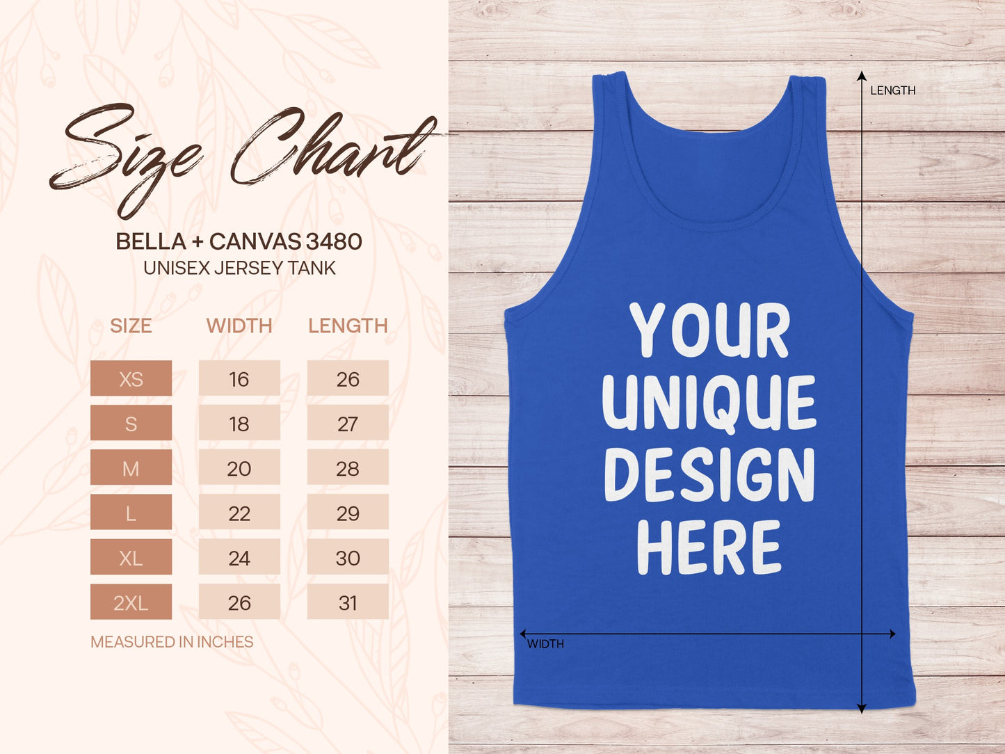 Personalized Bella Canvas 3480 Unisex Jersey Tank product