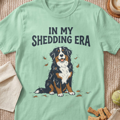 Bernese Mountain Dog graphic with "IN MY SHEDDING ERA" text.