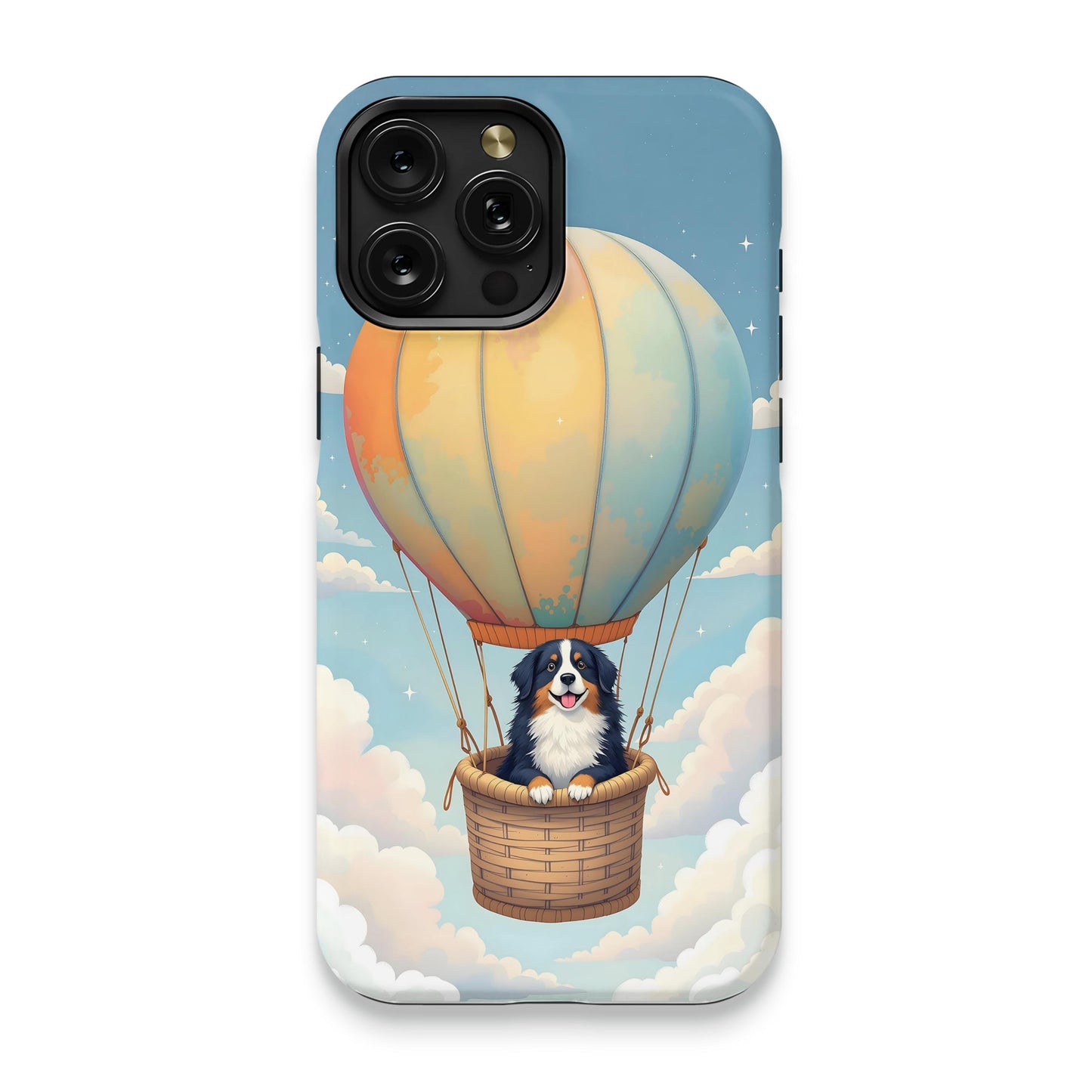 Hot Air Balloon Dog in Basket Design Phone Case product type