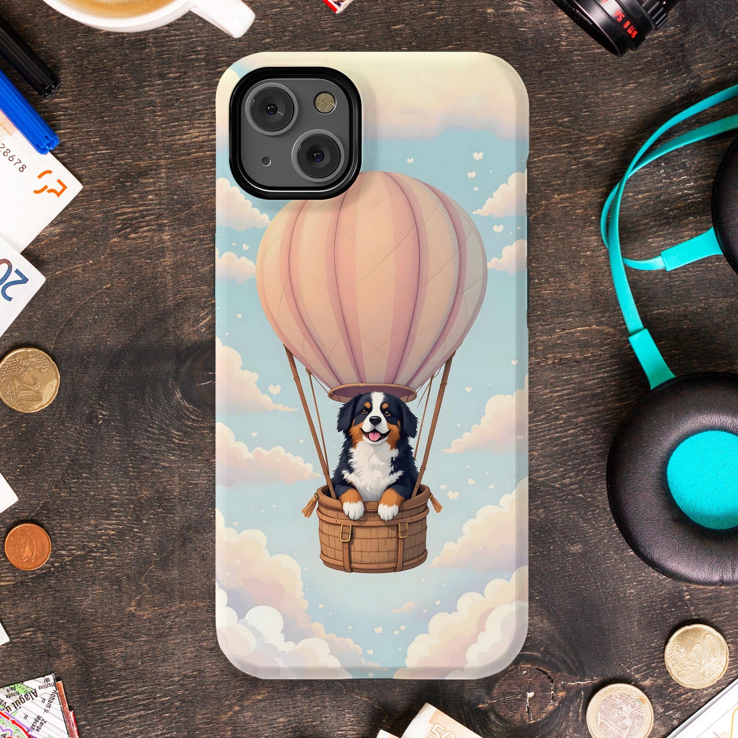 Adorable Hot Air Balloon Dog Printed Mobile Case product type