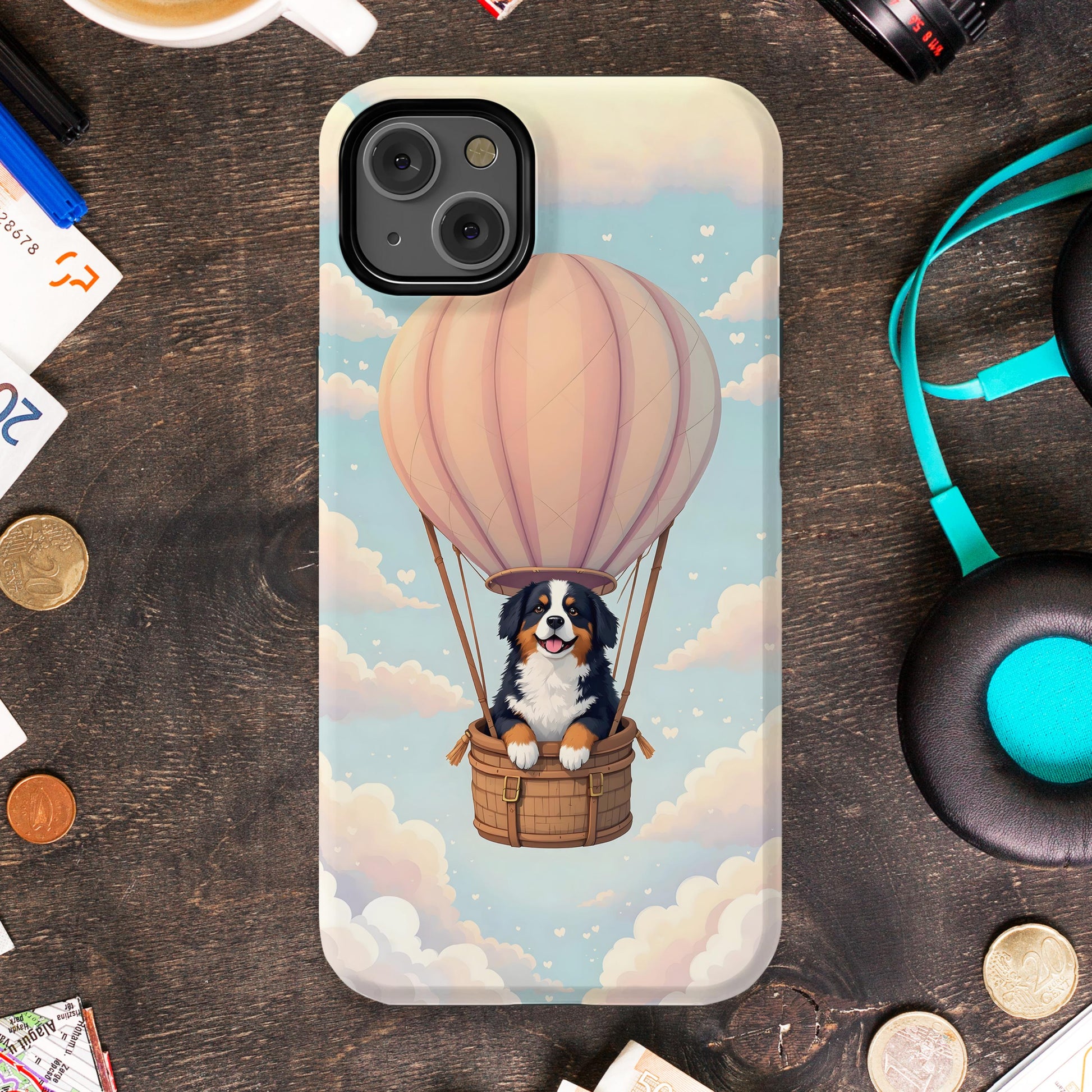 Adorable Hot Air Balloon Dog Printed Mobile Case product type
