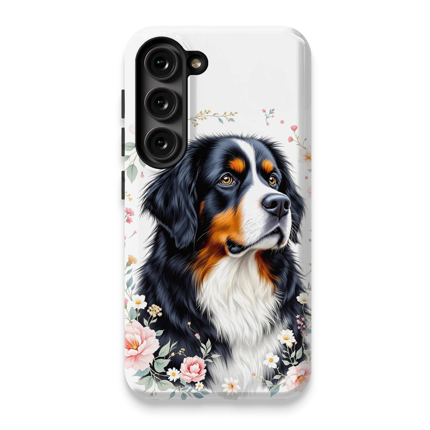 Beautiful Floral Dog Design Phone Case product