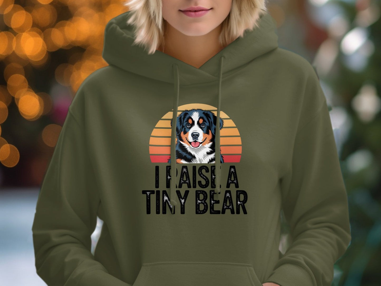 I Raise A Tiny Bear Graphic Hoodie product