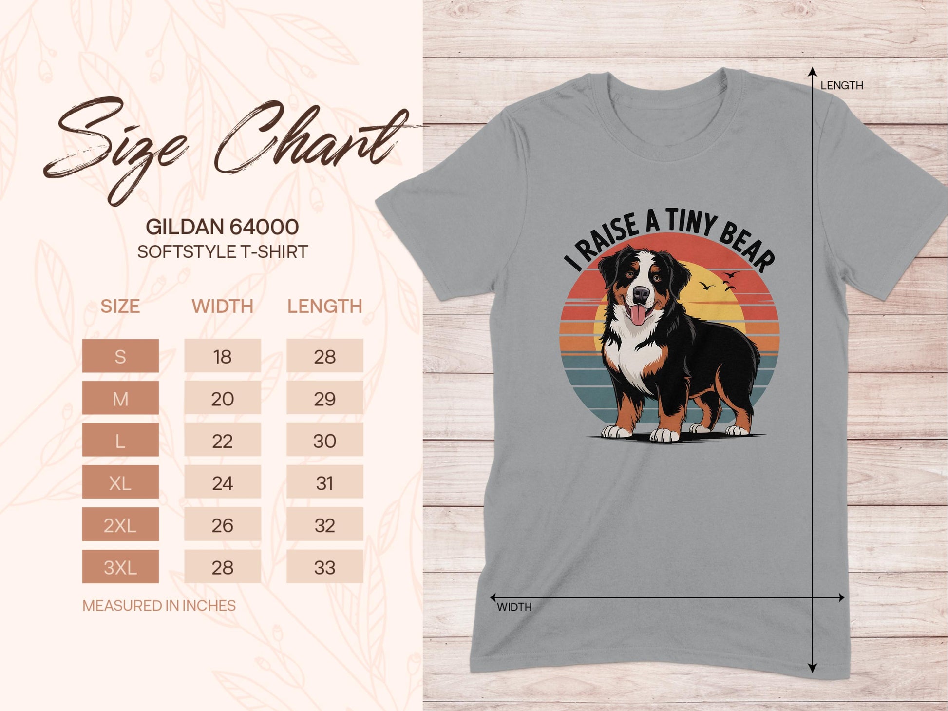 I Raise A Tiny Bear Dog Lover Graphic T-Shirt product type
