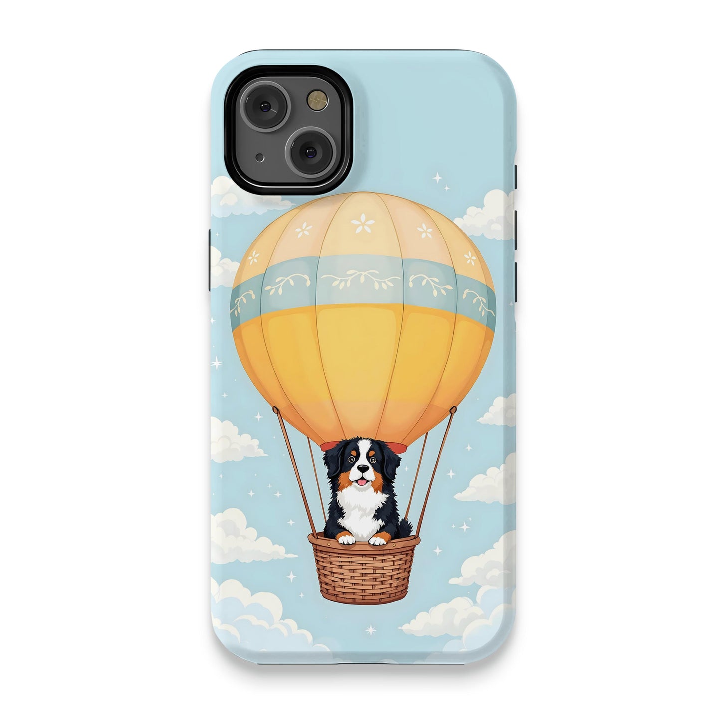 Hot Air Balloon Ride Dog Illustration Phone Case product