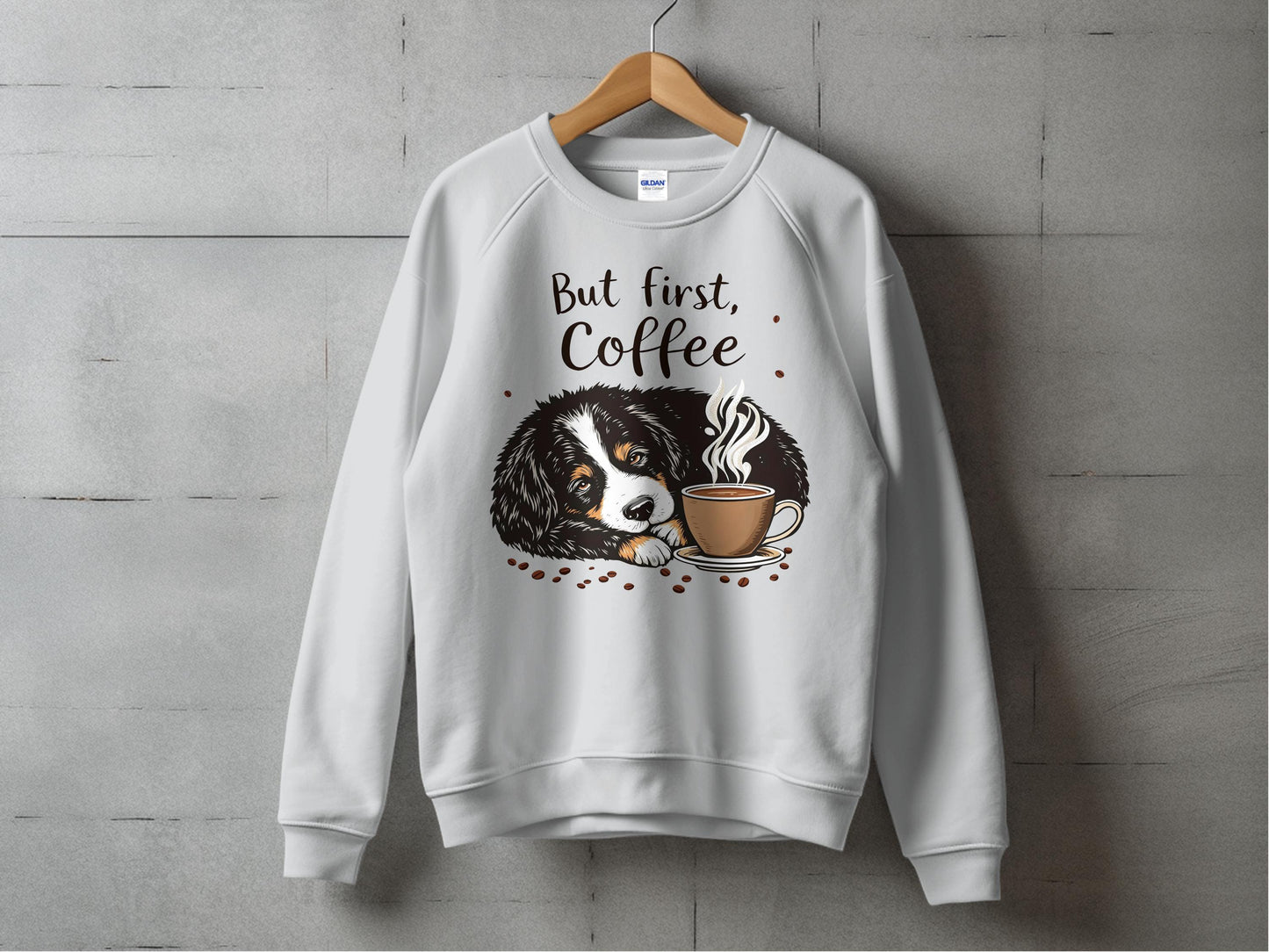 But First Coffee Dog Graphic Sweatshirt product