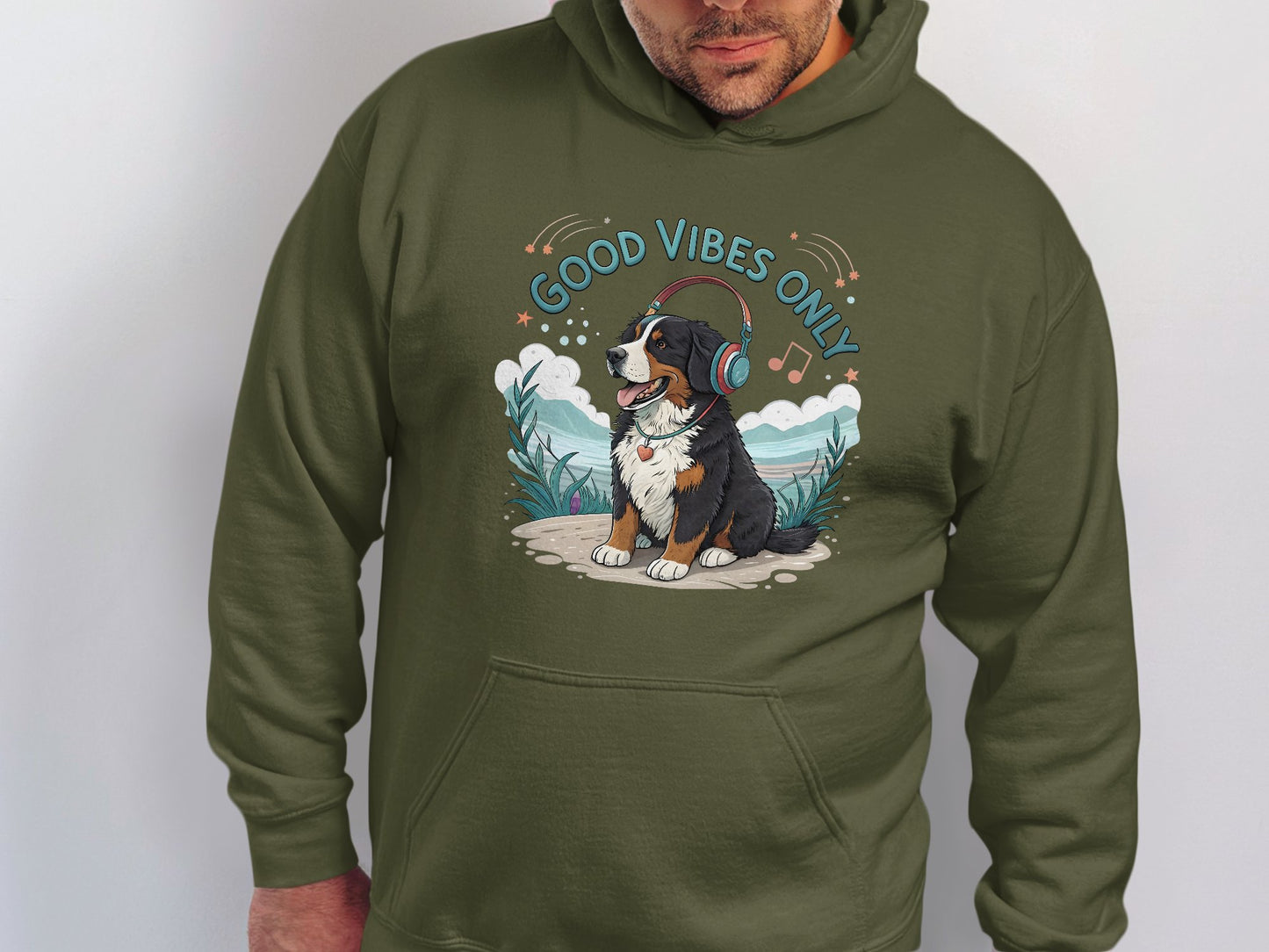 Good Vibes Only Dog Hoodie for Pet Lovers Product