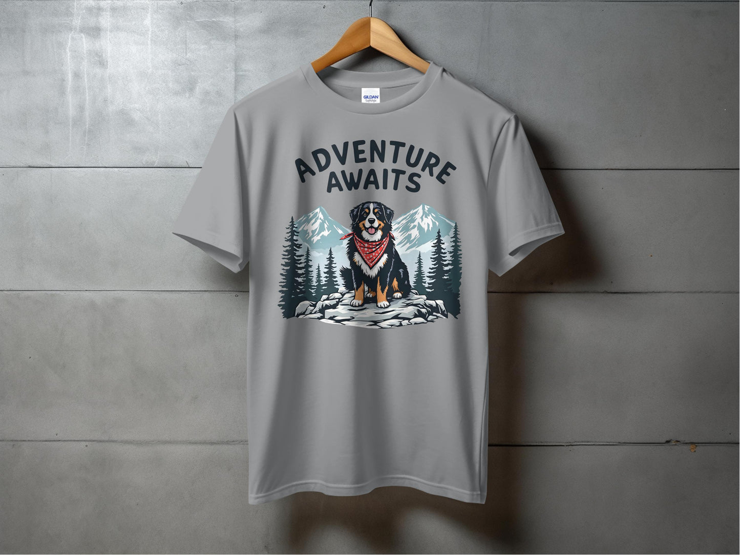 Adventure Awaits Dog and Mountains T-Shirt product type