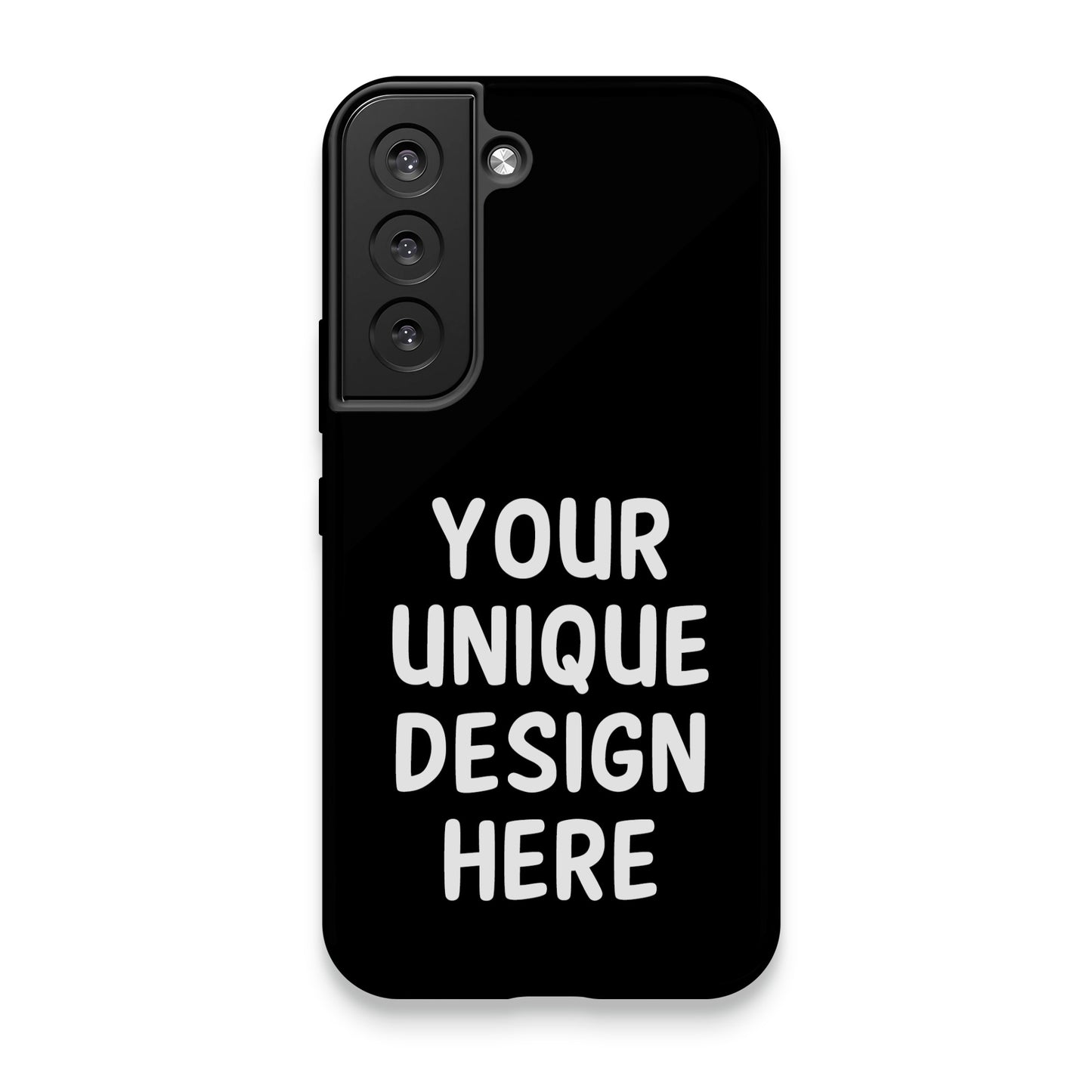 Customizable Black Phone Case Your Unique Design Here product