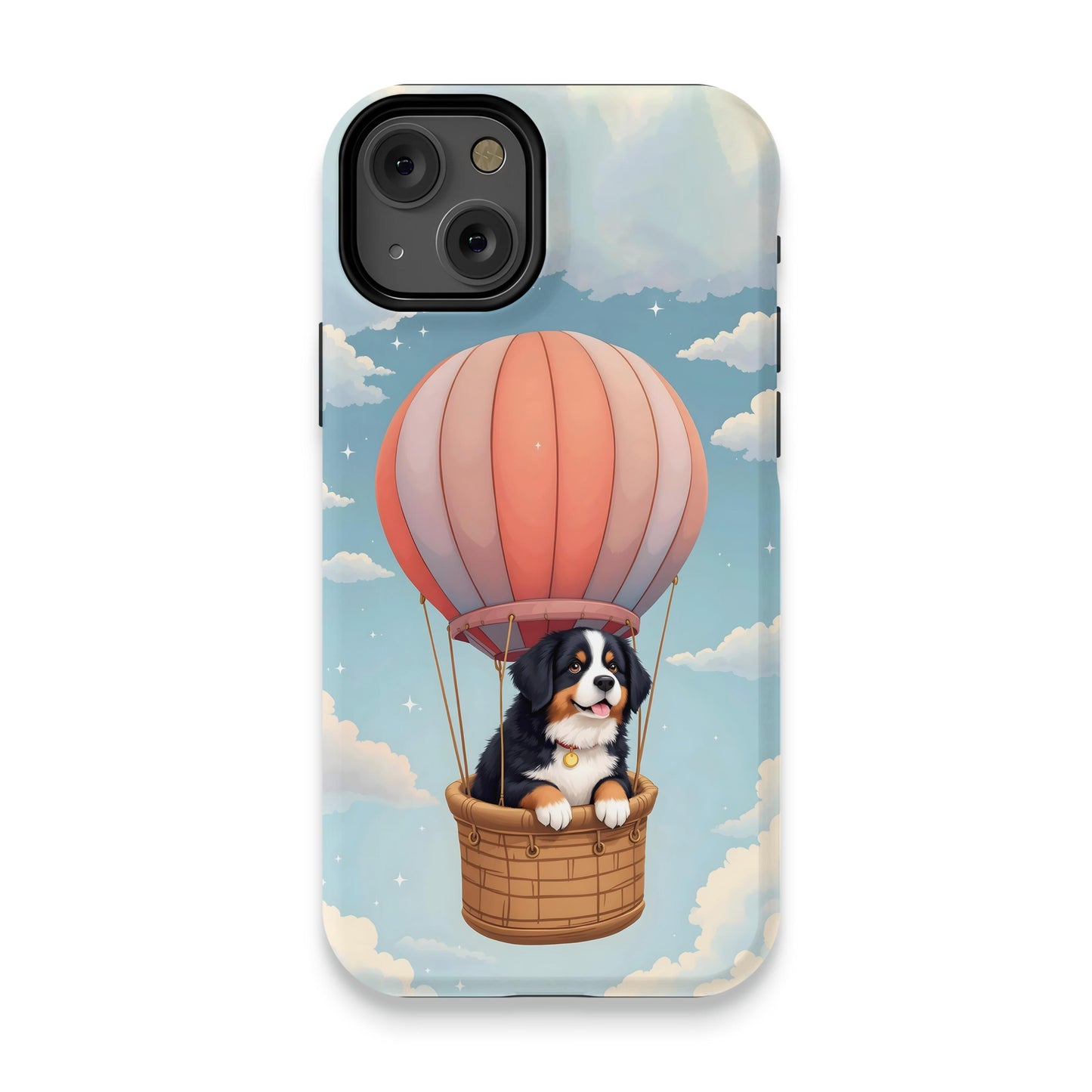 Adorable Dog in Hot Air Balloon Design Phone Case Product Type