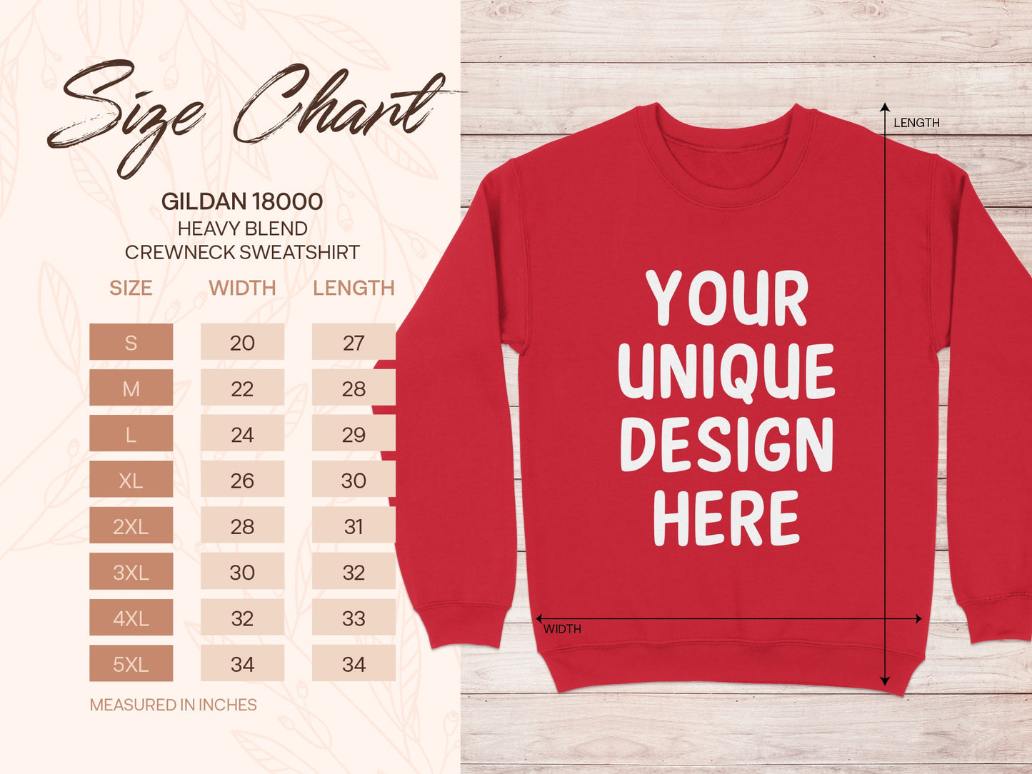 Customizable Crewneck Sweatshirt Personalized Product