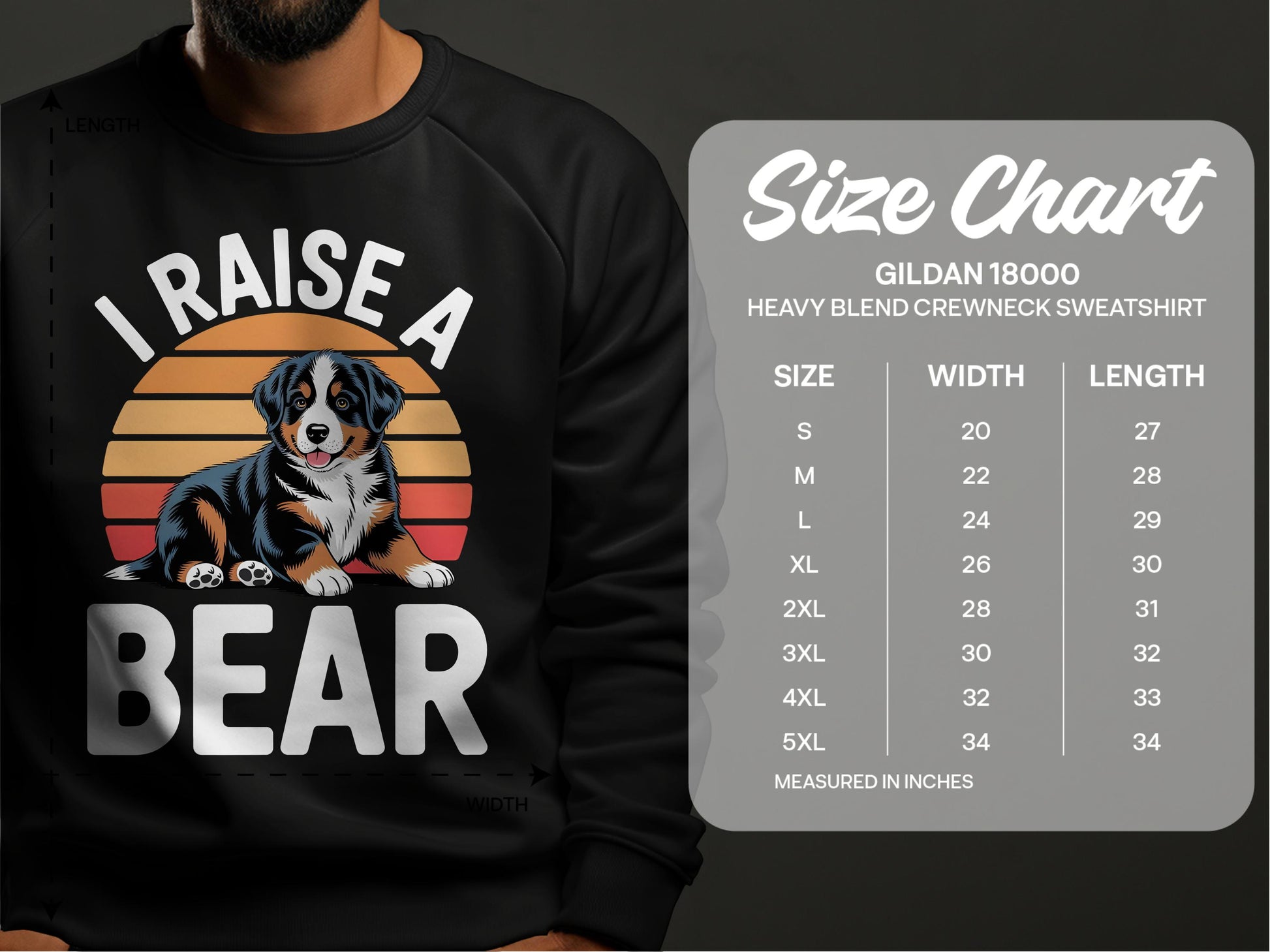 I Raise A Bear Crewneck Sweatshirt product